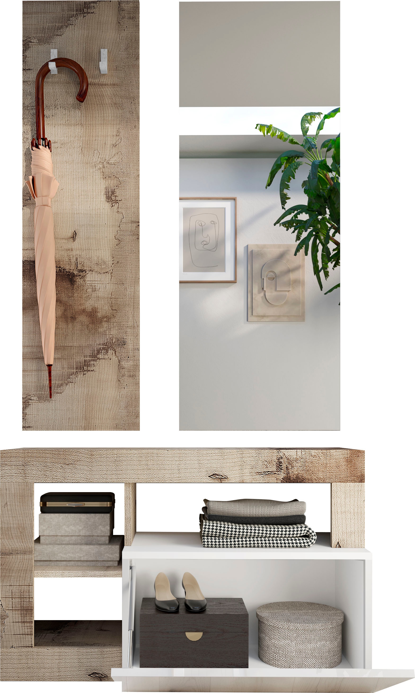 INOSIGN Garderobenschrank »Hamburg, Breite 91 cm«, mit 1 Klappe