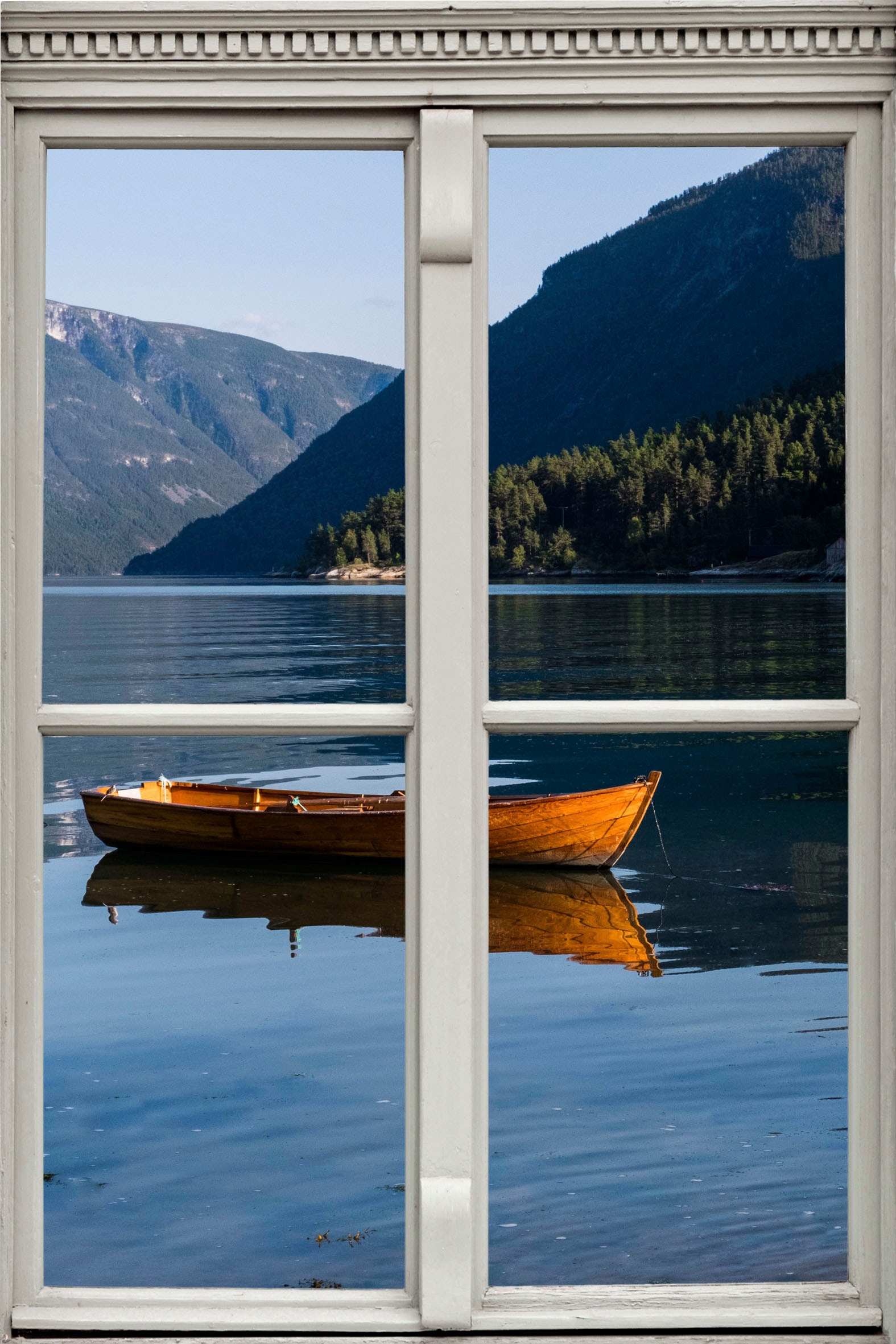 queence Wandsticker »Boot auf See« Wandsticker, Wandbild, selbstklebend, 3D günstig online kaufen