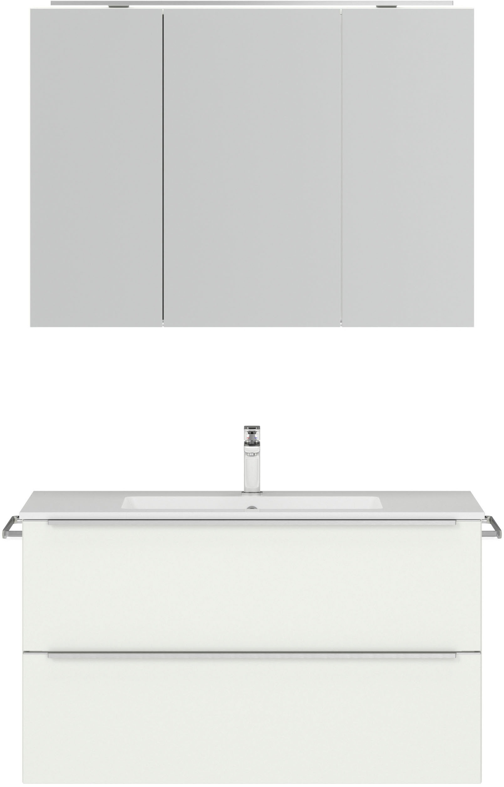 nobilia® Badmöbel-Set »Levere« vormontiert, mit Soft-Close, 2 Stk. tlg. günstig online kaufen