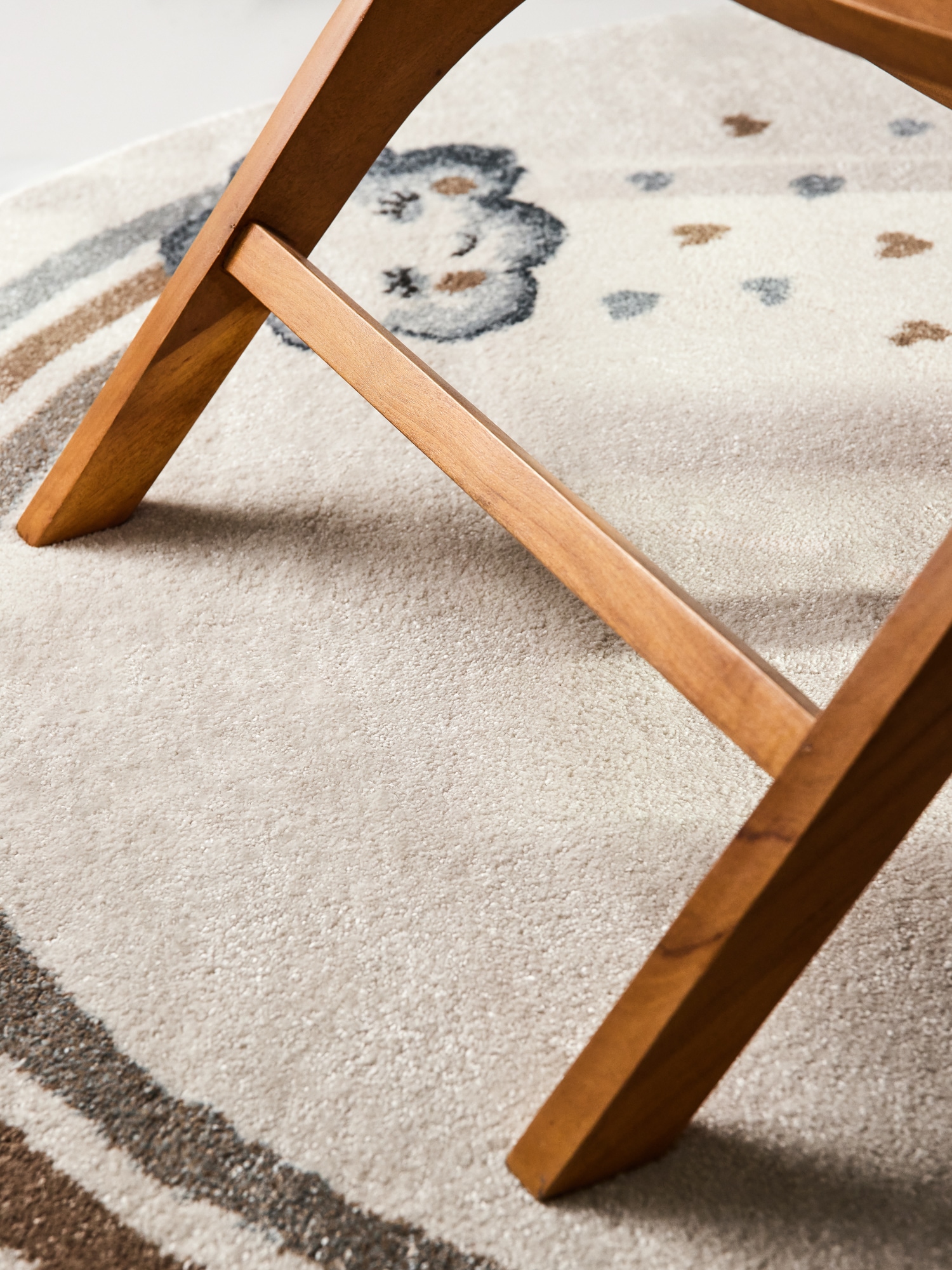 Villeroy & Boch Kinderteppich »Walk like an Elephant Rainbow Teppich« rund 9 mm Höhe Spielteppich weich, Kinderzimmer, Boho Kids Spielunterlage, Tieremotiv