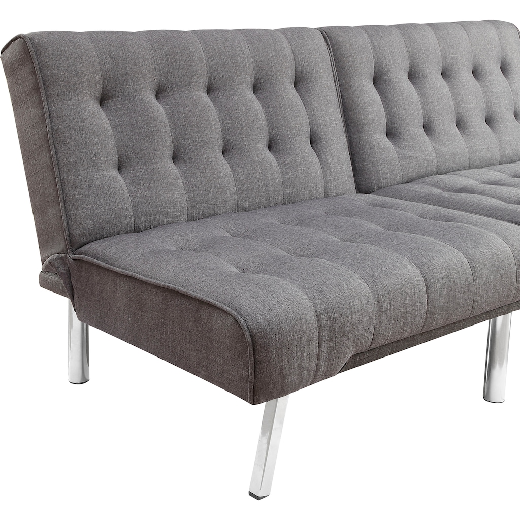 ATLANTIC home collection Sofa »Pierre«, mit verstellbarer Rückenlehne, mit Wellenunterfederung