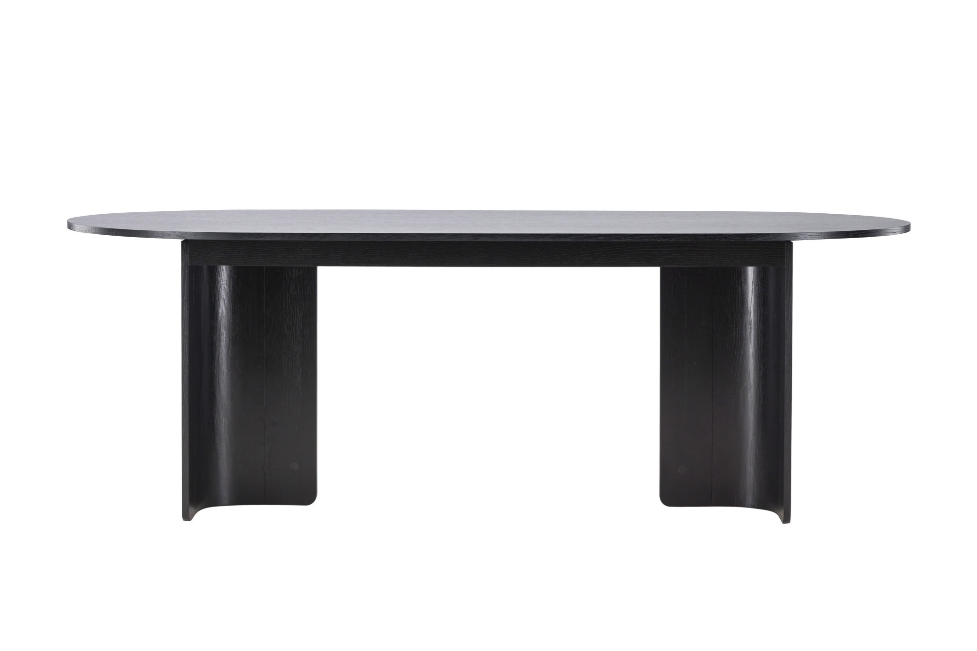 Venture Home Esstisch »Tyresö, ovaler Esstisch in elegantem Schwarz, 220 × 100 cm« Esszimmertisch, MDF, hell, pflegeleicht