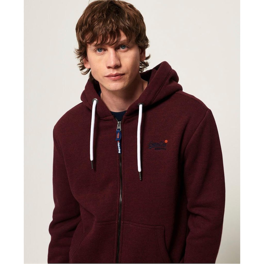 Superdry Kapuzensweatjacke »ORANGE LABEL CLASSIC ZIP HOOD«