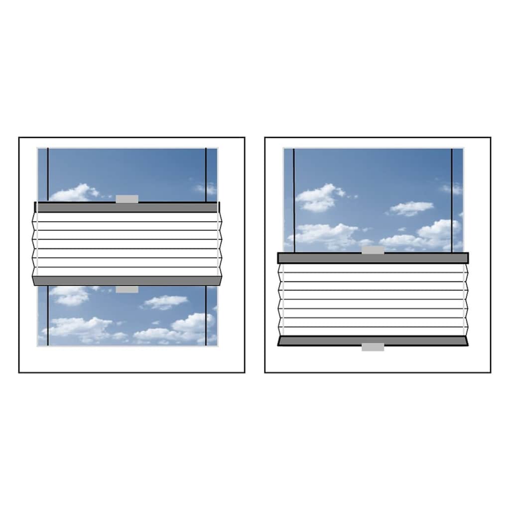 Good Life Dachfensterplissee nach Maß »Dena«, Lichtschutz, mit Bohren, verspannt, Schienenfarbe in weiß