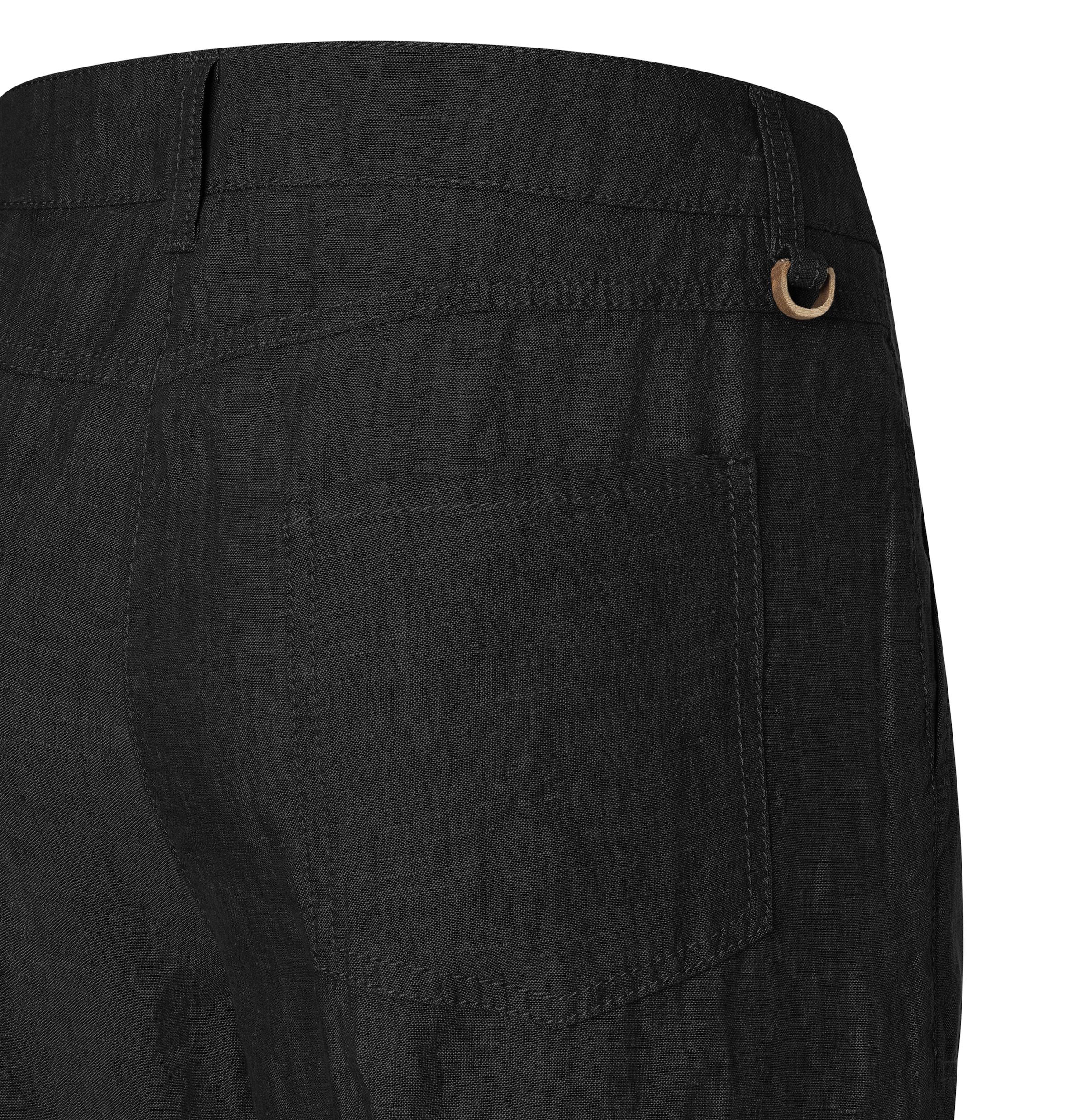 MAC Leinenhose »NORA cropped«, temperaturausgleichend und angenehm auf der Haut