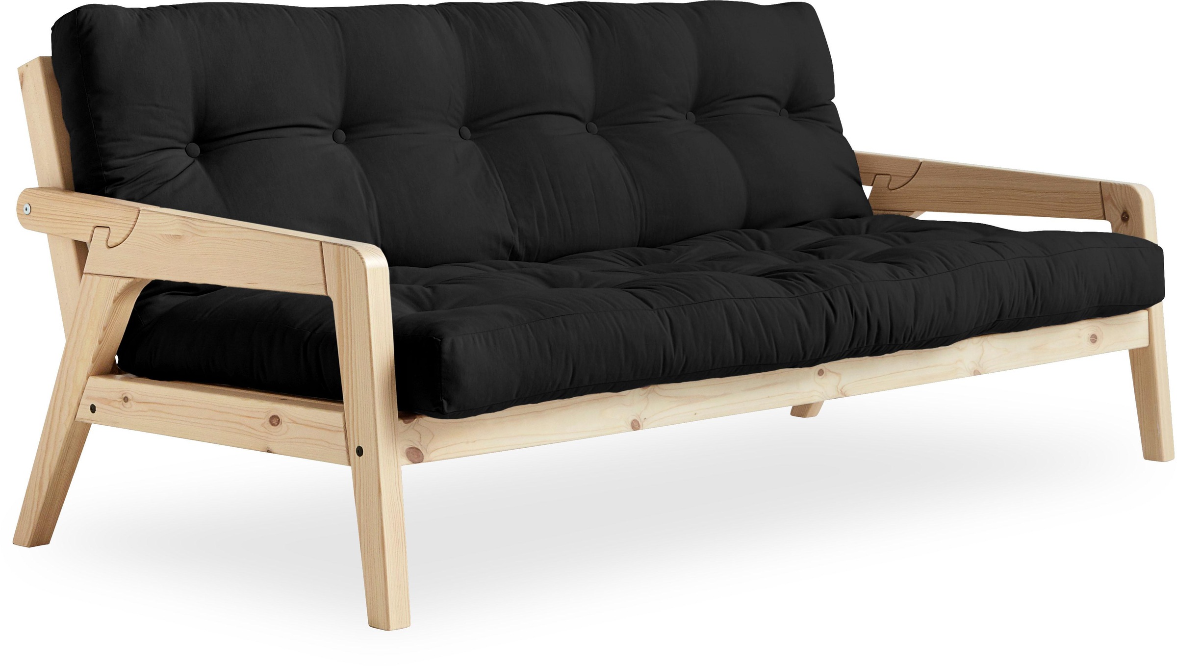 Karup Design Schlafsofa, Mit Holzstruktur, inkl. Futonmatratze, Liegefläche 130x190 cm