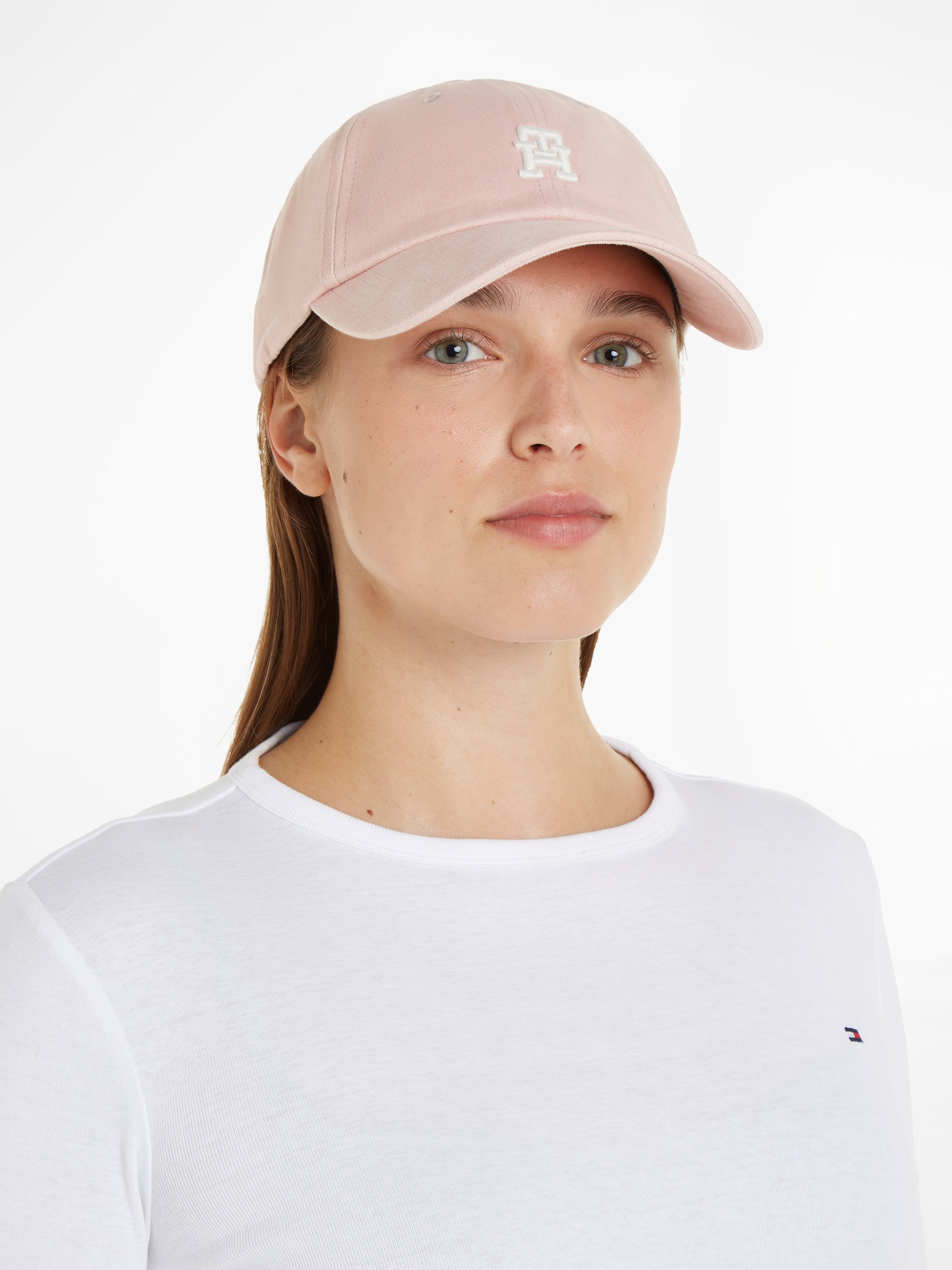 TOMMY HILFIGER Baseball Cap »TH UTILITY SOFT CAP« mit Logostickerei Pink Bloom