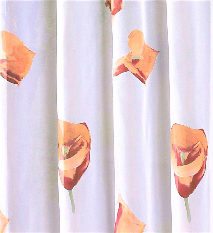 Weckbrodt Gardine »Calla«, (1 St.), Voile, bedruckt, floral, geblümt, halbt günstig online kaufen