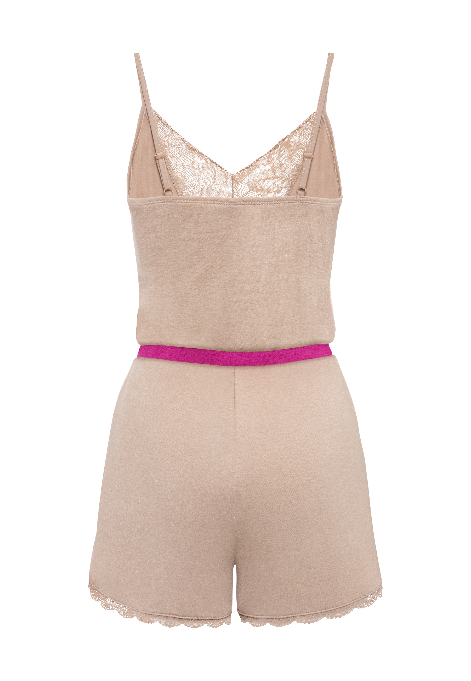 LASCANA Kurzoverall, (Set), mit schönen Spitzendetails