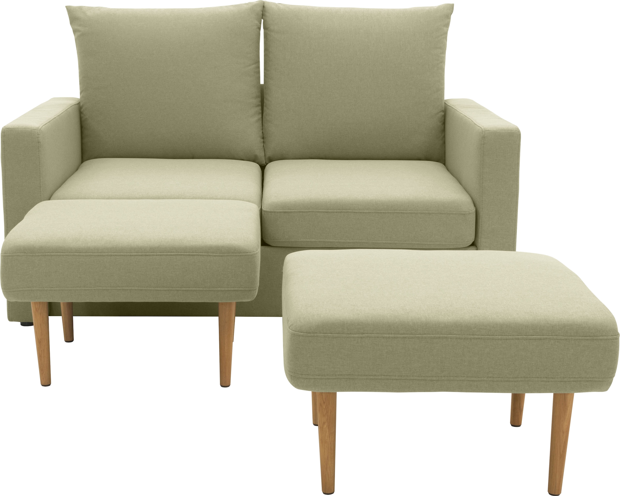 DOMO collection 2-Sitzer »Slunce, Outdoor-Raumwunder«, 2-Sitzer inkl. 2 Hocker, Outdoor geeignet