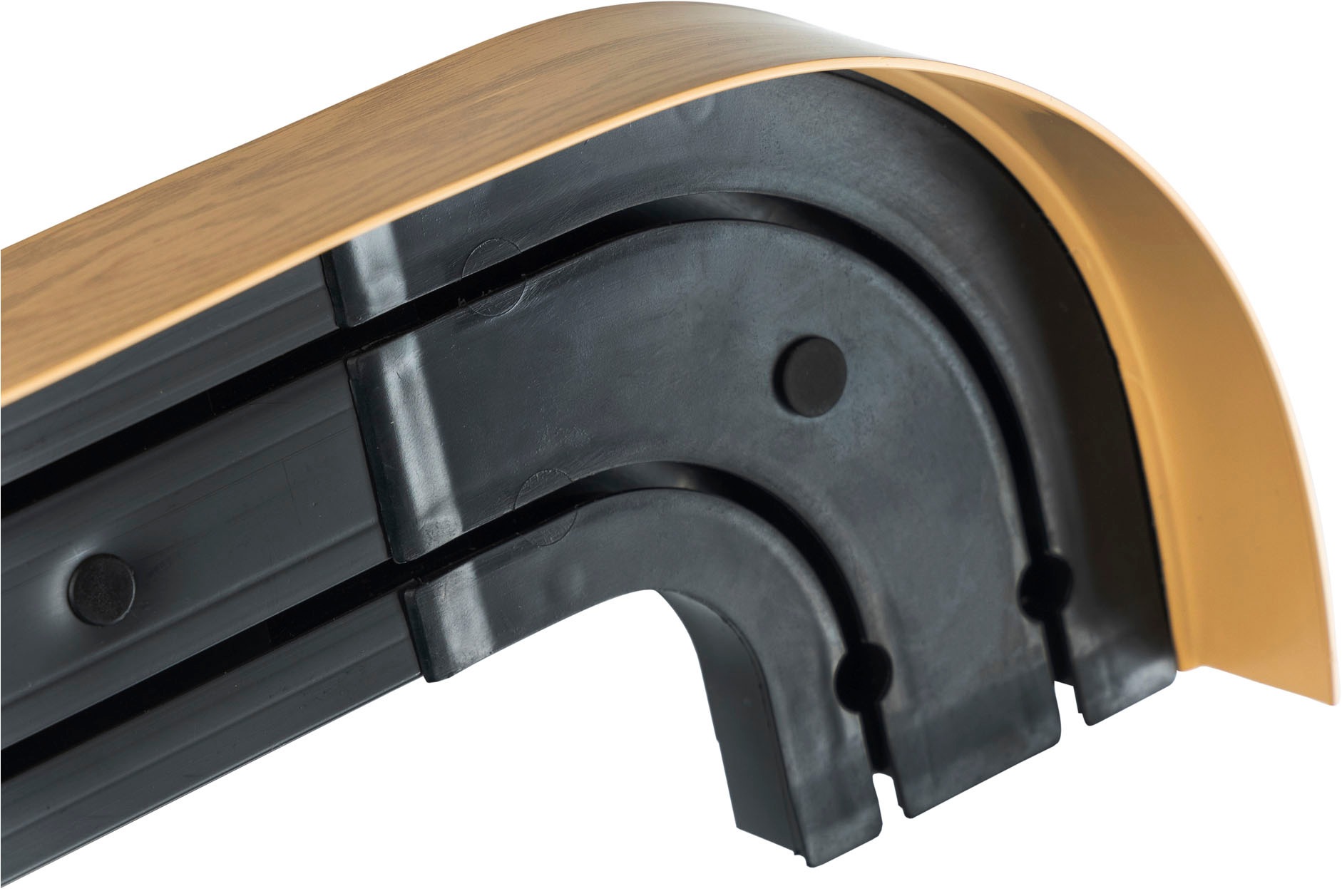 SN DECO GROUP Gardinenschiene »SH2 mit Blende 7,5 cm«, 2 läufig-läufig, Fixmaß, mit Blende 7,5 cm