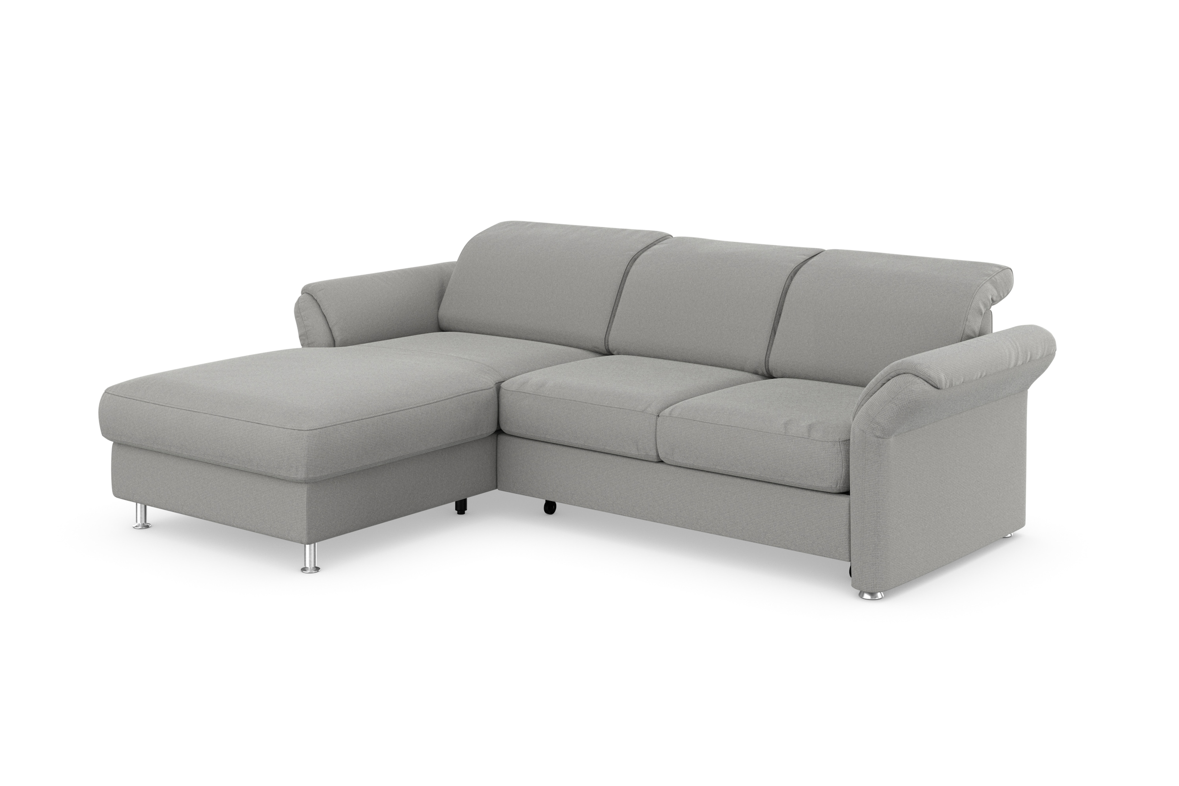 sit&more Ecksofa »Apulia L-Form«, wahlweise Bettfunktion, Bettkasten und Kopf- und Armteilverstellung