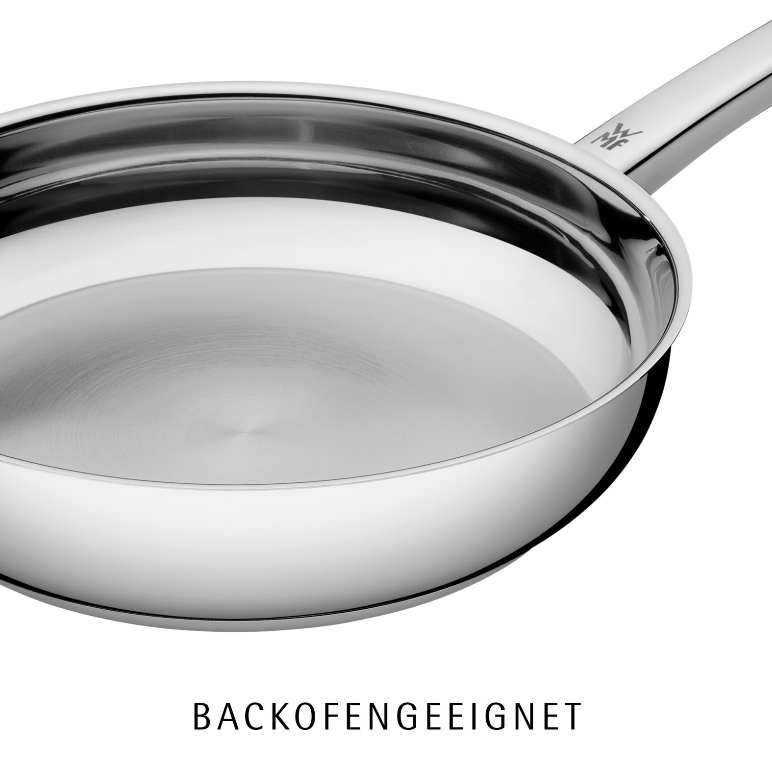 WMF Bratpfanne »Profi, induktionsgeeignet, unbeschichtet, ideal für scharfes Anbraten« Cromargan® Edelstahl Rostfrei 18/10 extrem strapazierfähig und langlebig, für alle Herdarten geeignet