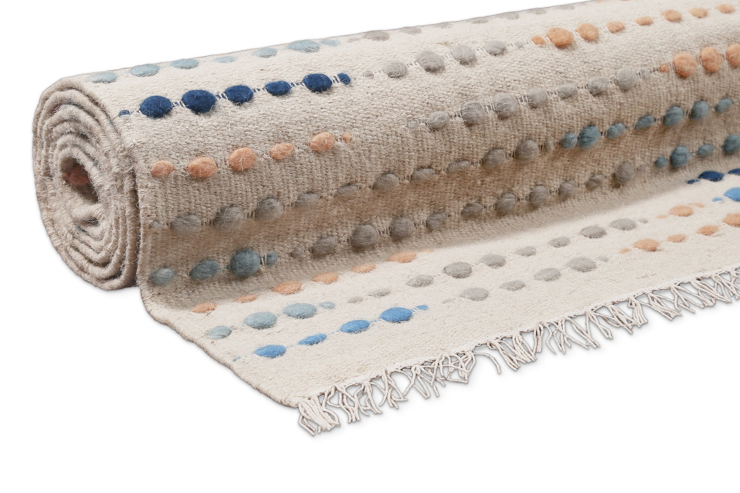 Wecon home Teppich »Maddie«, rechteckig, 11 mm Höhe, handgewebt, robust, strapazierfähig, skandinavisch, Naturfaser