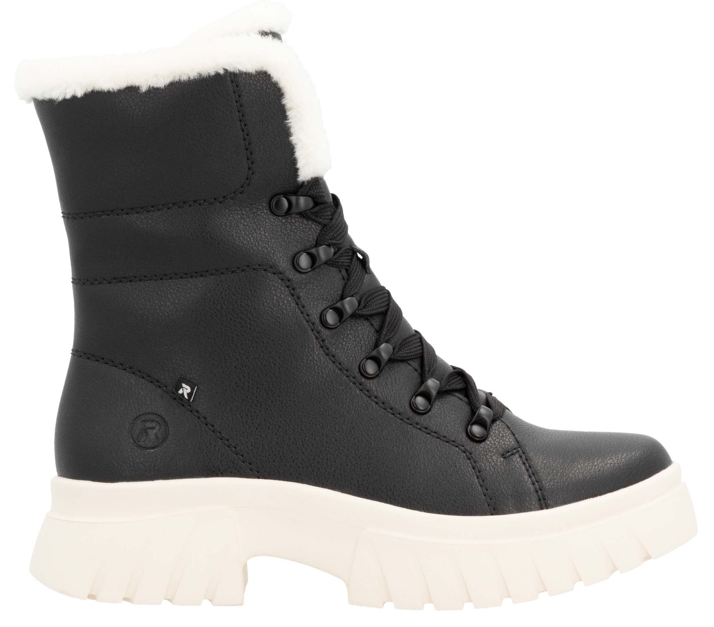 Rieker EVOLUTION Winterboots, Schnürboots, Plateaustiefelette, Profilsohle, Innenreißverschluss