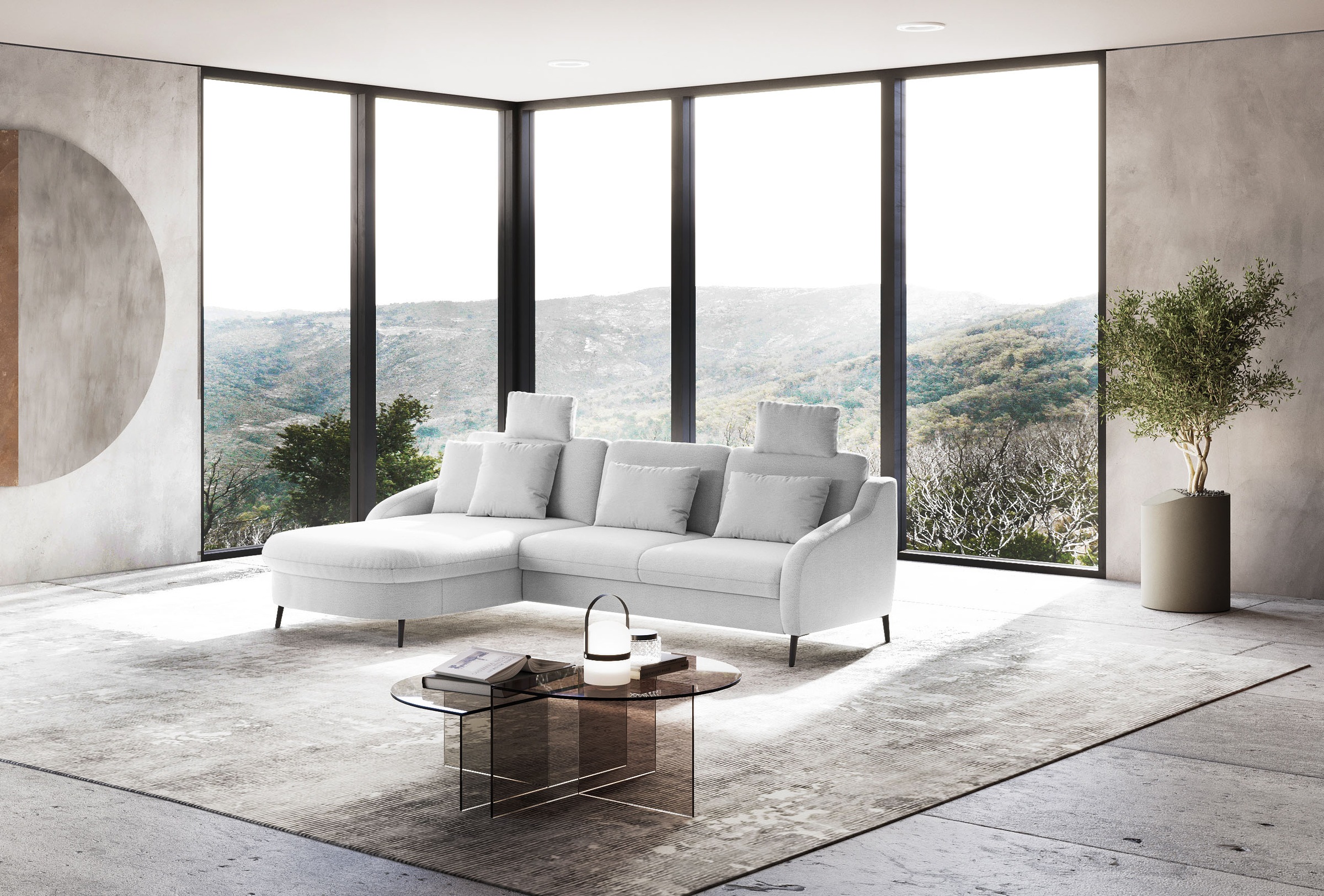 sit&more Ecksofa »Soul L-Form«, wahlweise mit Bettfunktion und Bettkasten oder Schubkasten