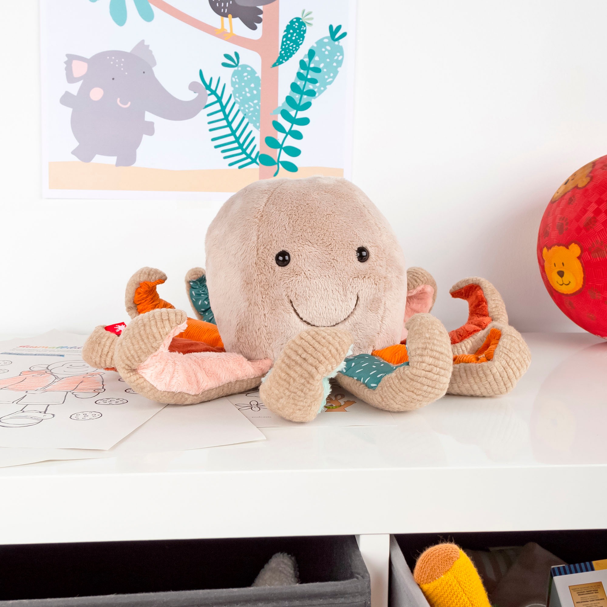 Sigikid Kuscheltier »Patchwork Sweety Yellow, Krake«