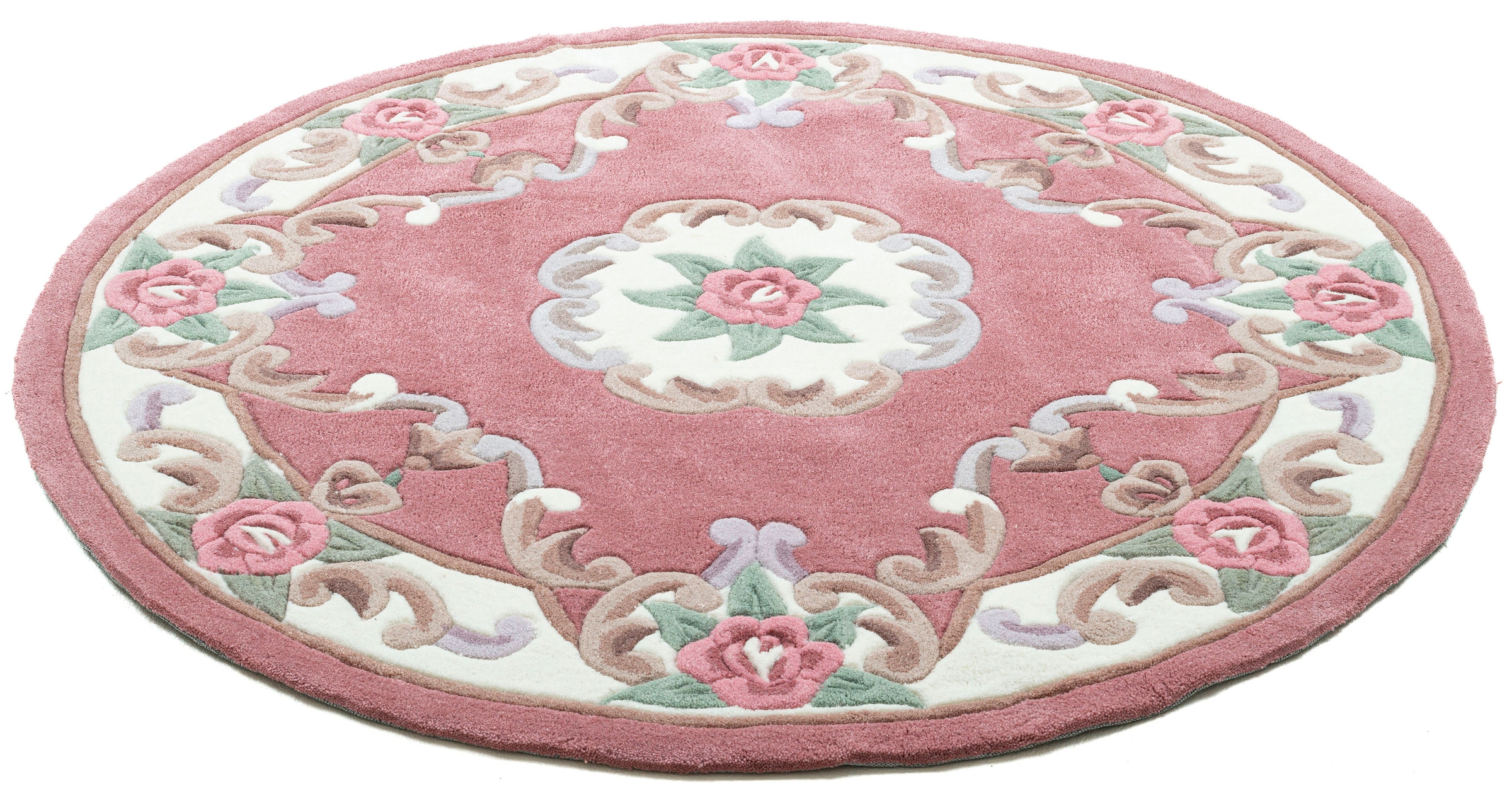 THEKO Vintageteppich  Ming ¦ rosa/pink ¦ Synthetische Fasern ¦ Maße (cm): B günstig online kaufen