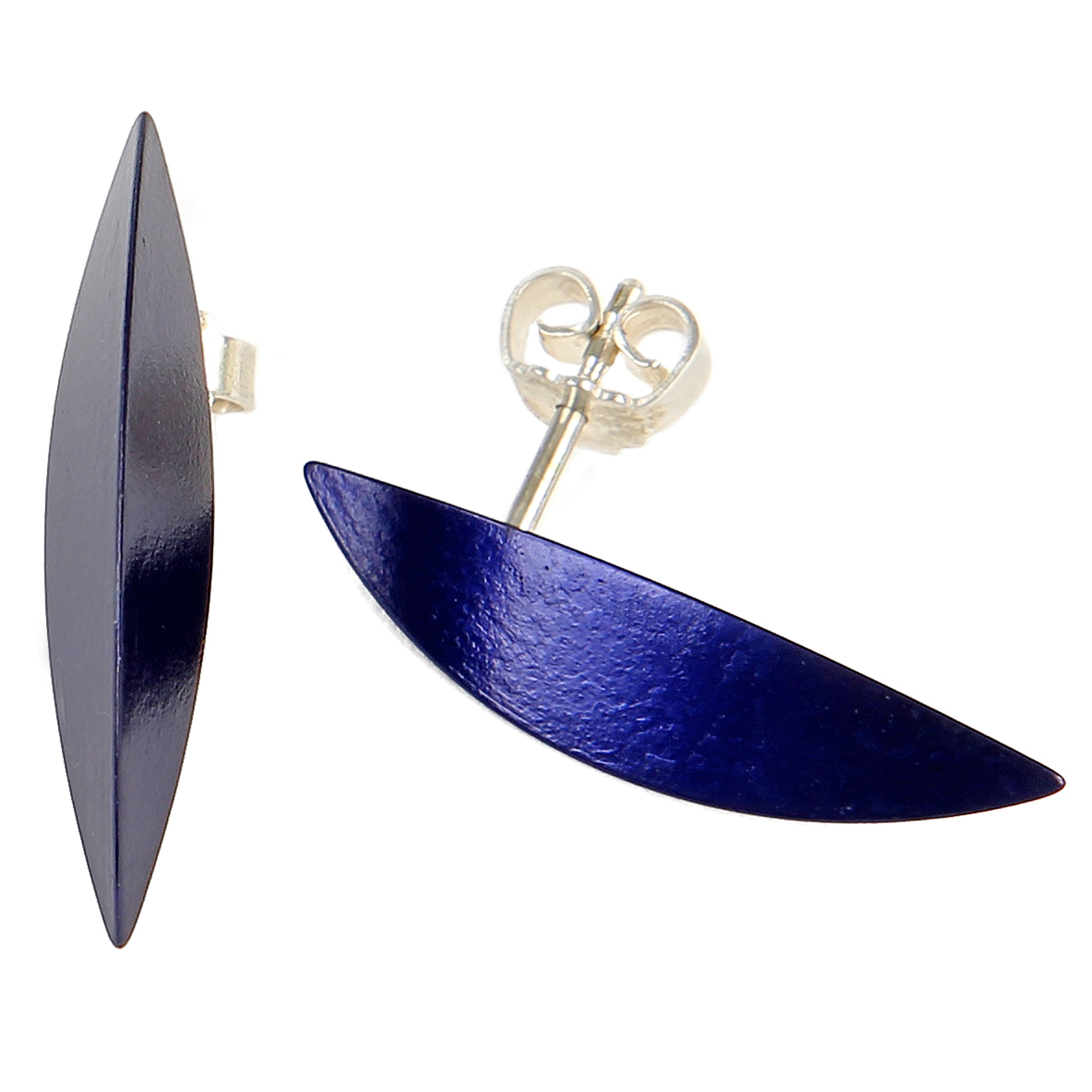 DEMARIE Paar Ohrstecker »eloxiertes Aluminium« blau