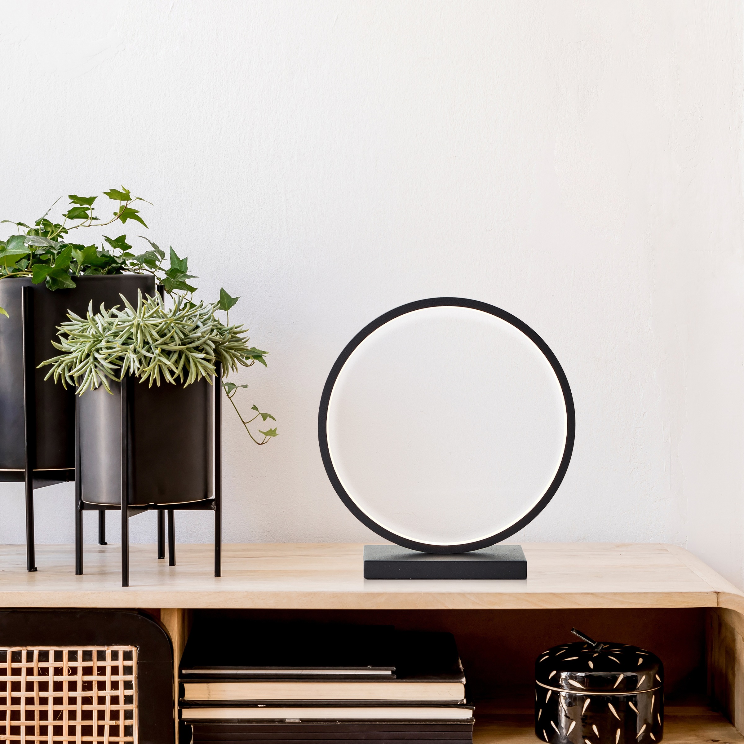 Brilliant LED Tischleuchte »Chaumont«, Höhe 28 cm, 850 lm, Aluminium, schwarz
