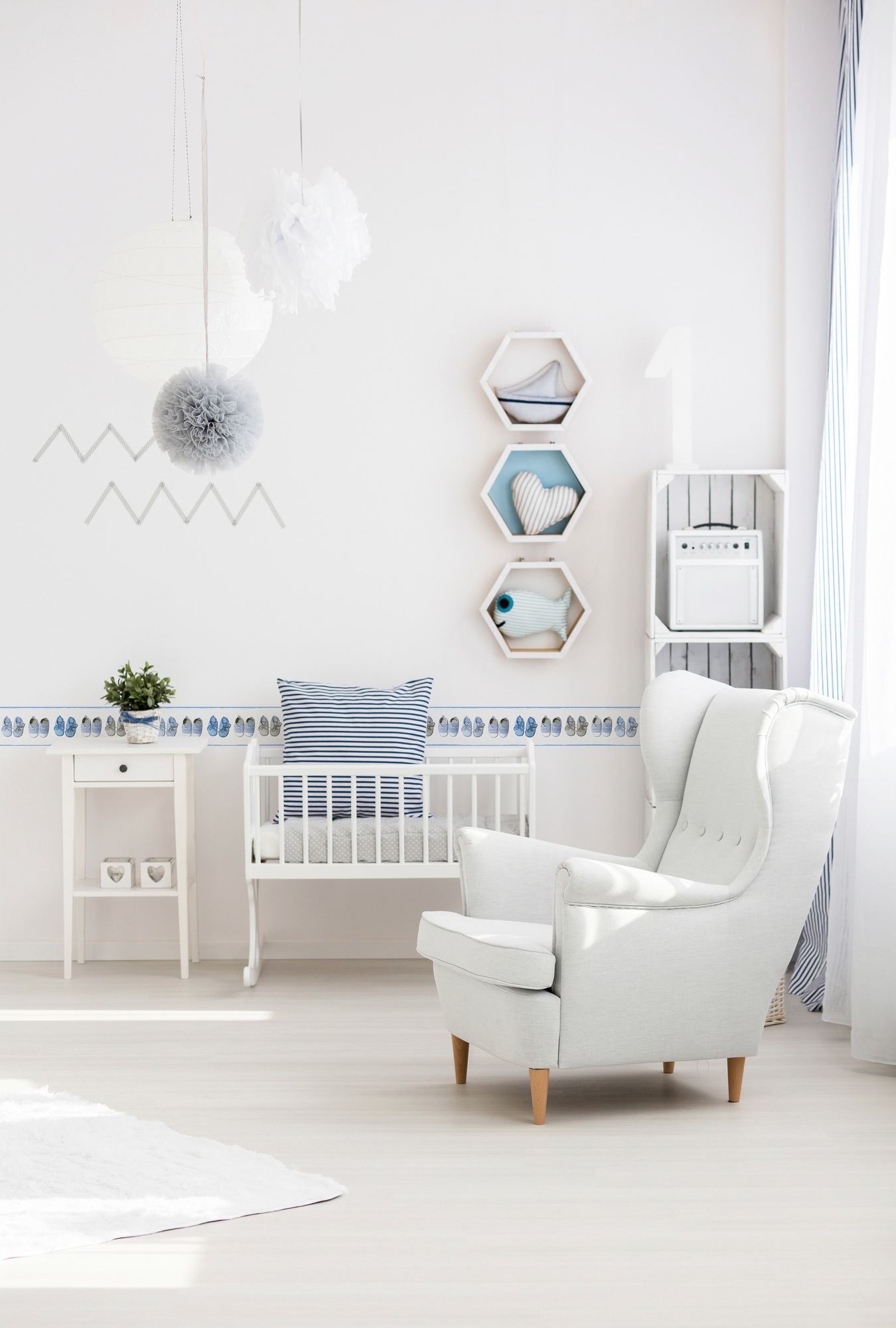living walls Bordüre »Little Stars«, Motiv-abstrakt-naturalistisch, Tapete Kinder Borte Kinderzimmer Schlafzimmer modern Design Design