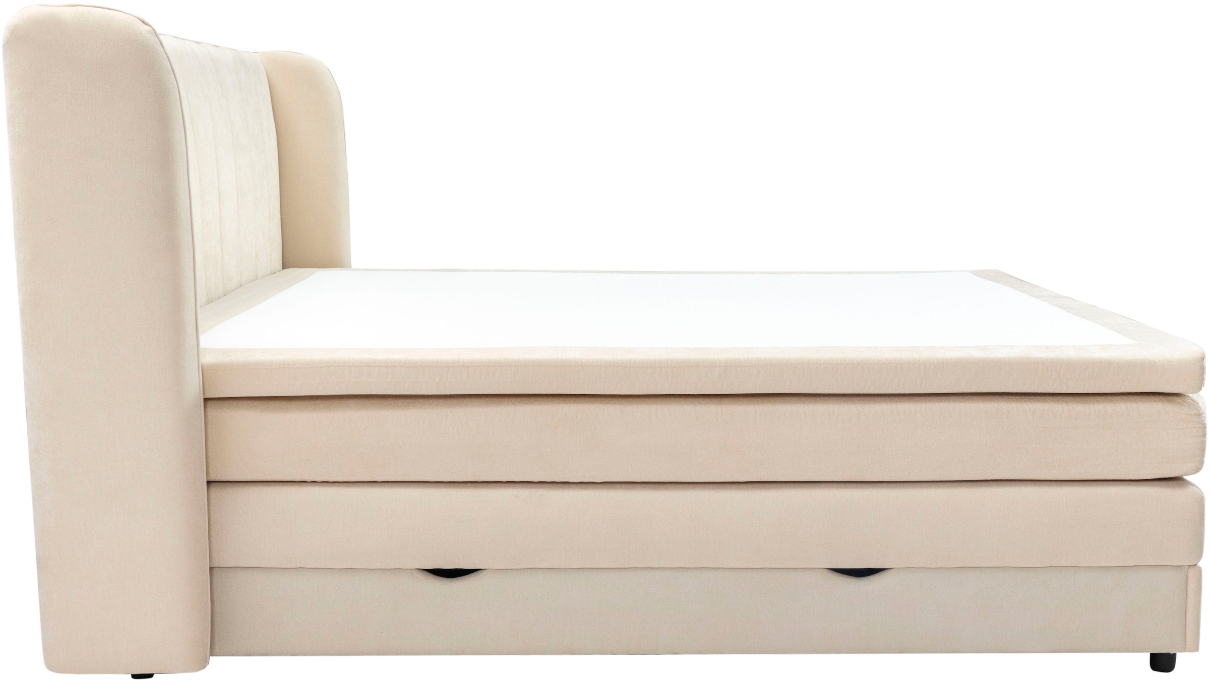 OTTO home Boxspringbett »EBBIN mit Bettkasten, inkl. 7 Zonen-Taschenfederkern Matratze H3«