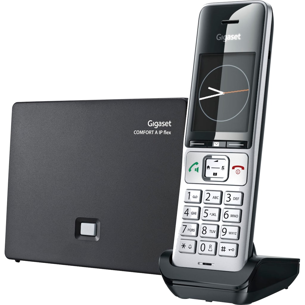 Gigaset Schnurloses DECT-Telefon »COMFORT 500A IP flex«, (Mobilteile: 1 LAN (Ethernet)