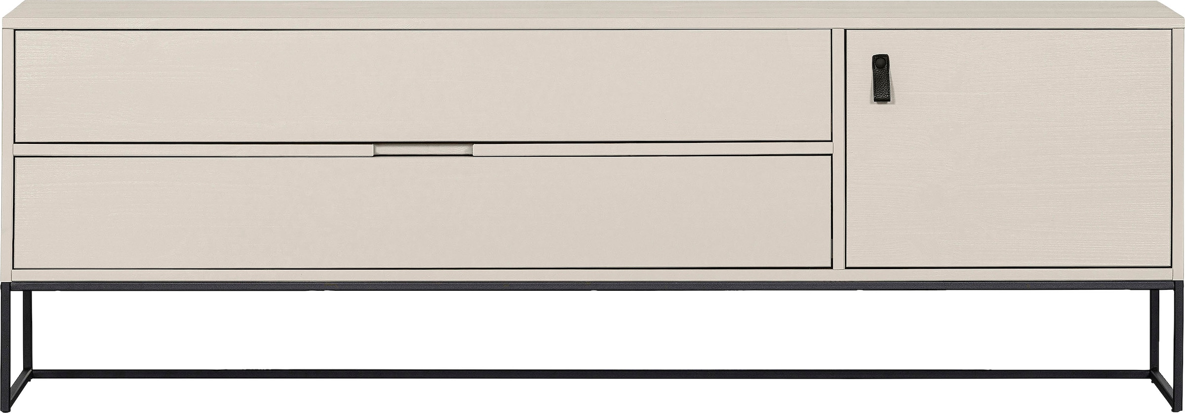 WOOOD Lowboard »Silas TV-Lowboard«, Kommode, 2 Schubladen und 1 Tür, viel Stauraum, Breite 120 oder 180 cm