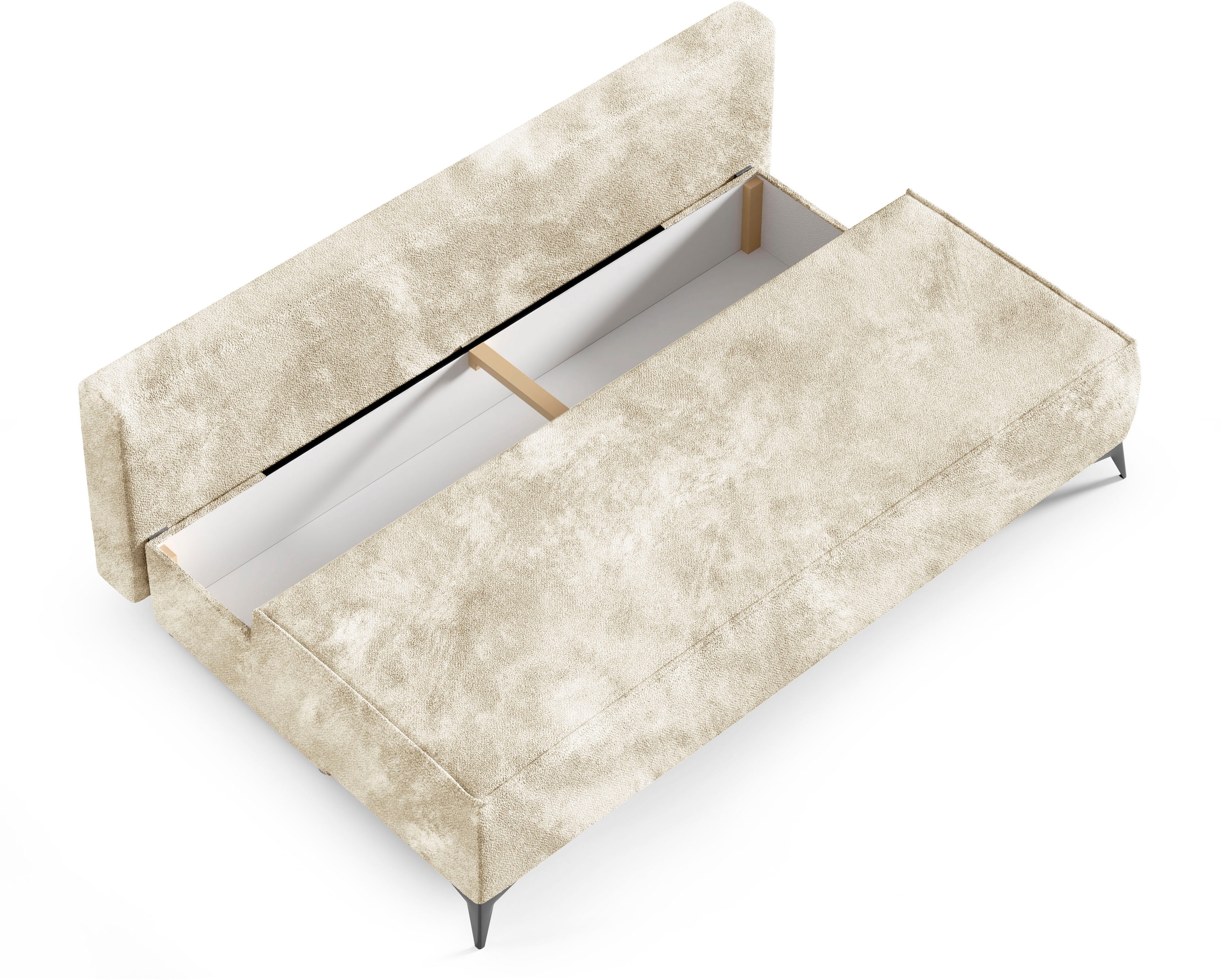 WERK2 Schlafsofa »Indira«, 2-Sitzer Sofa & Schlafcouch mit Bettkasten