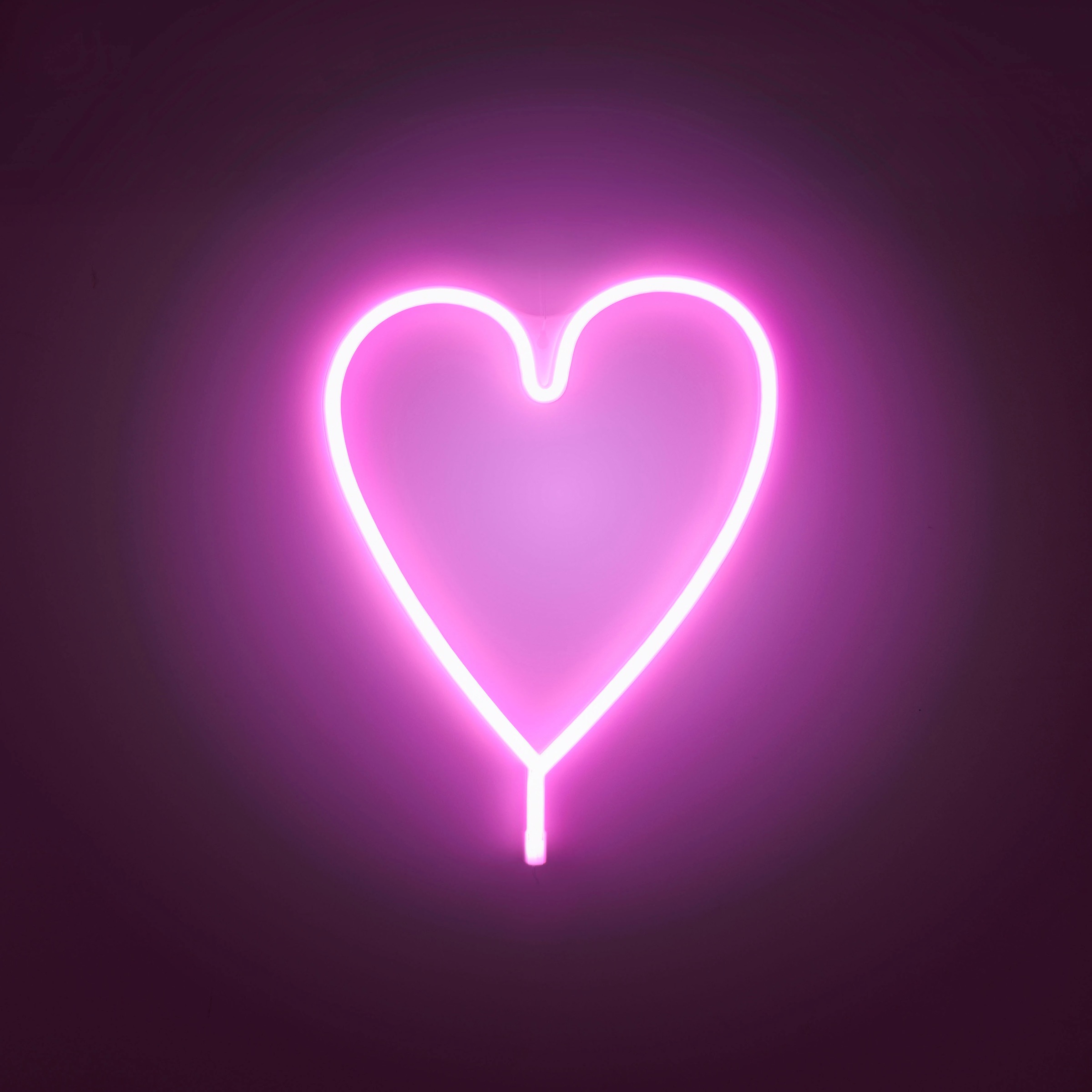 JUST LIGHT LED Wandleuchte »NEON-HERZ«, 1 flammig, Leuchtmittel LED-Board | LED fest integriert