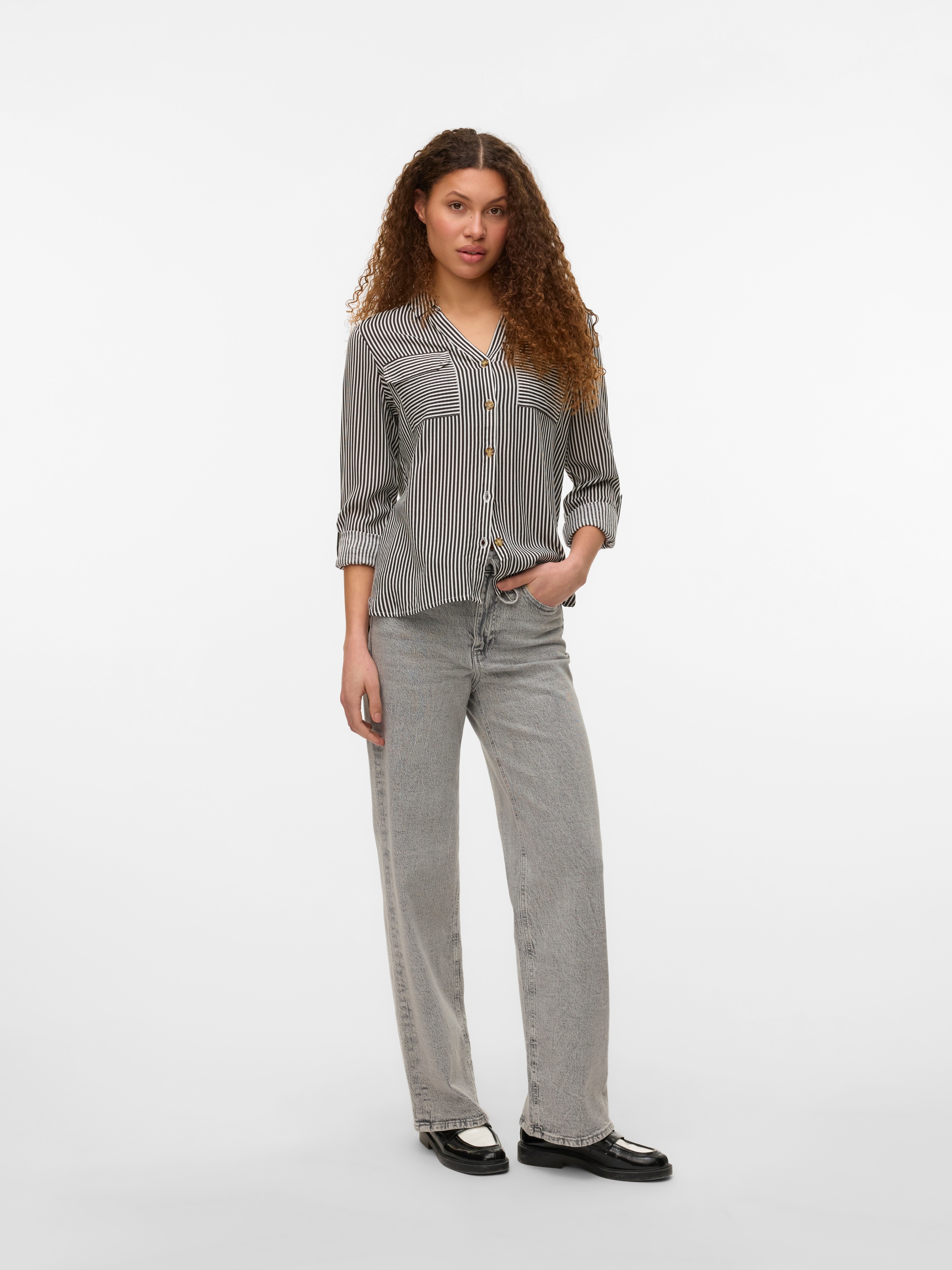 Vero Moda Hemdbluse »VMBUMPY L/S SHIRT NEW WVN GA NOOS«