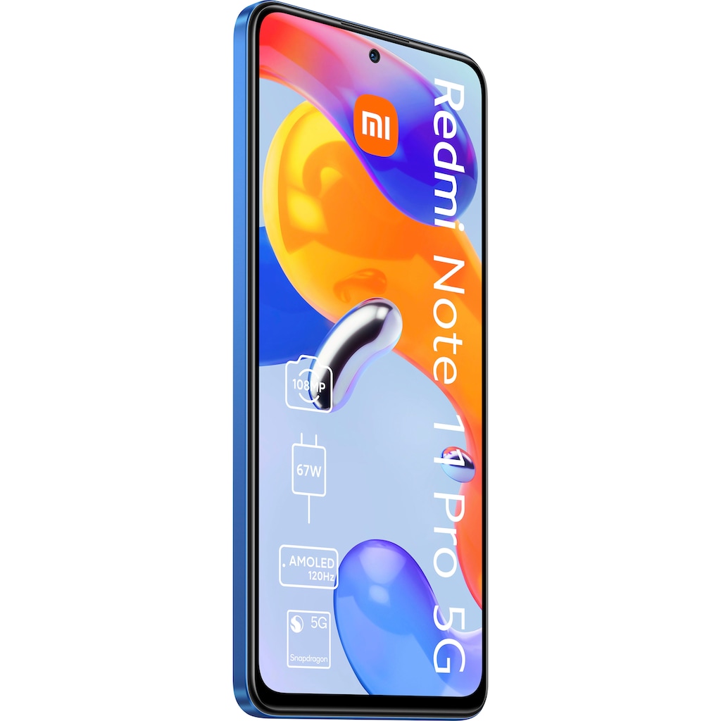 Xiaomi Smartphone »Redmi Note 11 Pro 5G«, Atlantic Blue, 16,94 cm/6,67 Zoll, 128 GB Speicherplatz, 108 MP Kamera