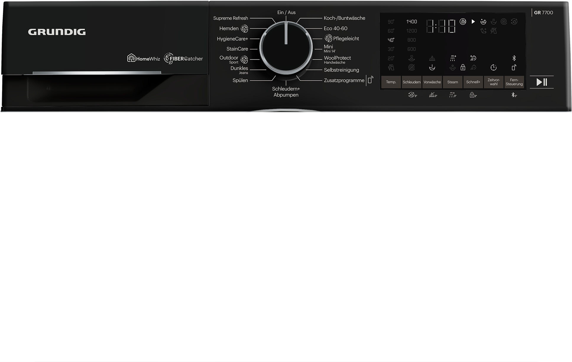 Grundig Waschmaschine »GW7P58410W 7178579500«, 8 kg, 1400 U/min, Schontromm günstig online kaufen