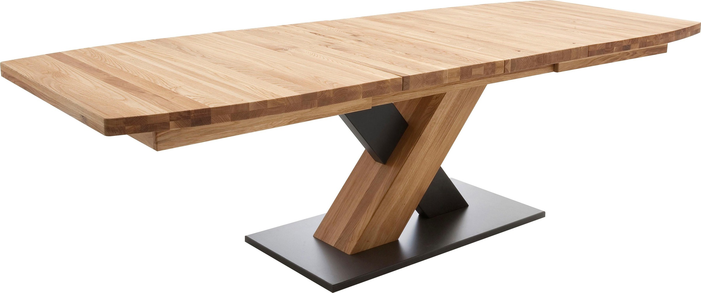 5. Bild von MCA furniture Esstisch »Mendoza«, Esstisch Bootsform mit X-Säule, ausziehbar