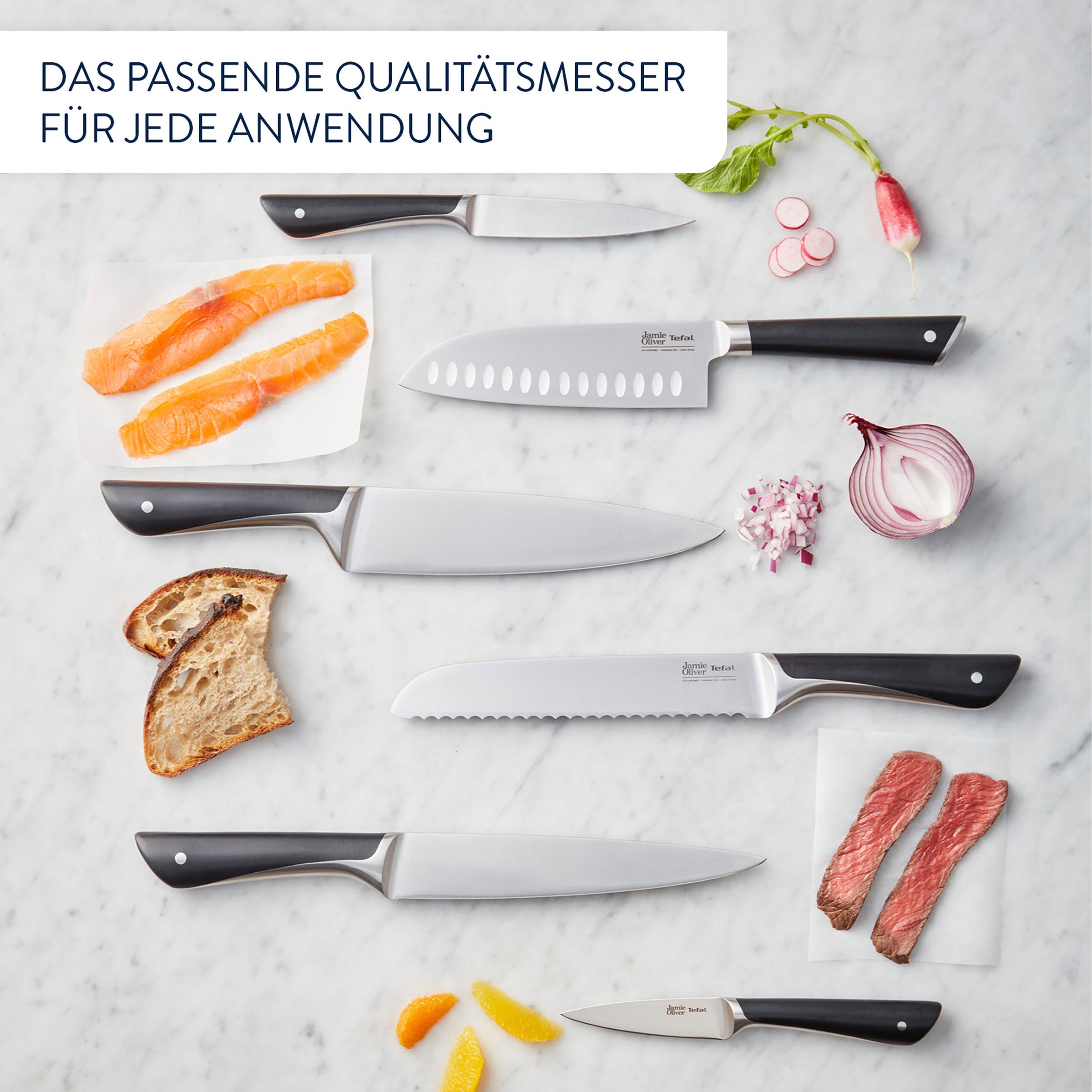 Tefal Messer-Set »K267S3 Jamie Oliver«, (Set, 3 tlg.), hohe Leistung, unver günstig online kaufen