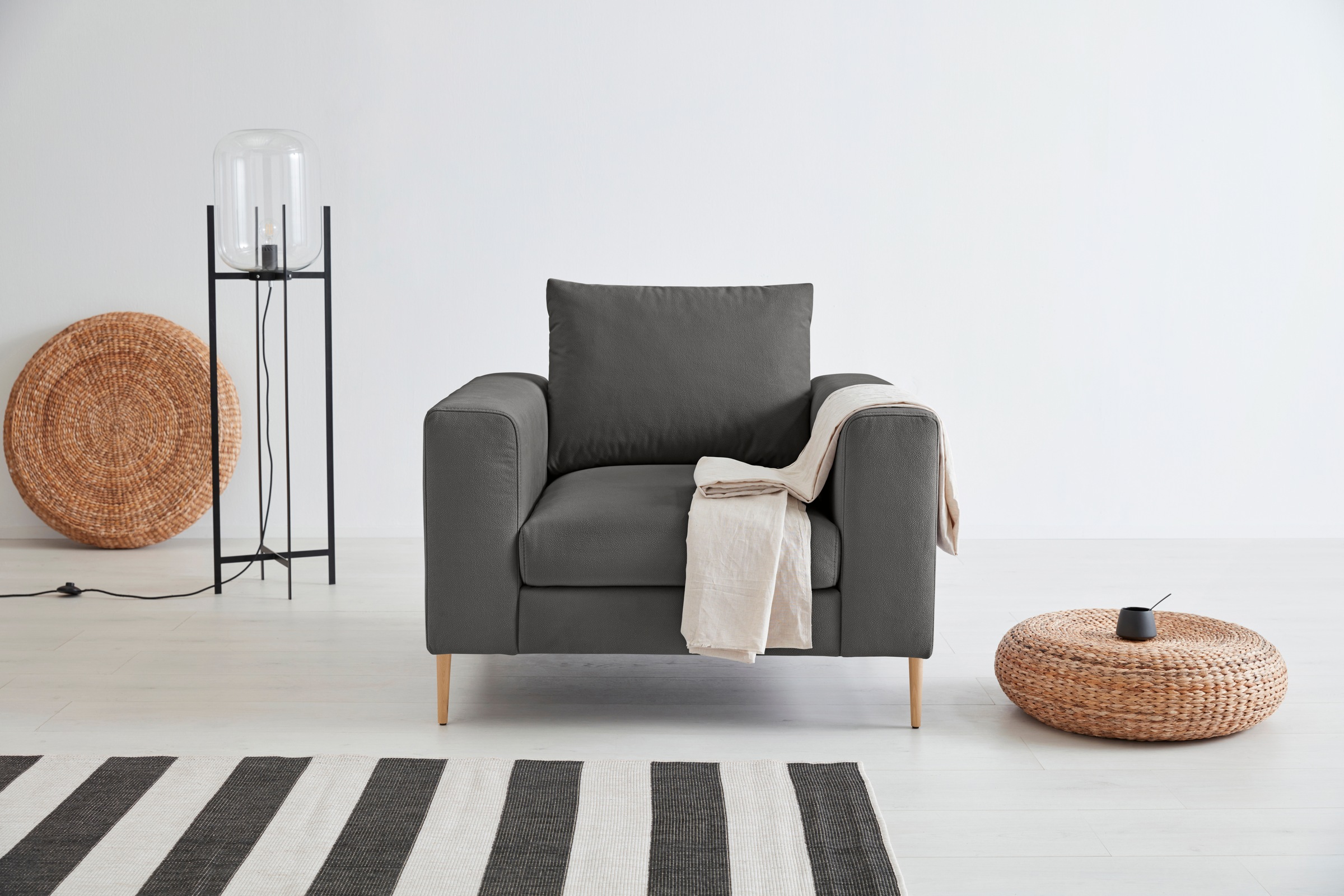 OTTO products Loungesessel »Finnja«, mit Recycling-Bezug günstig online kaufen