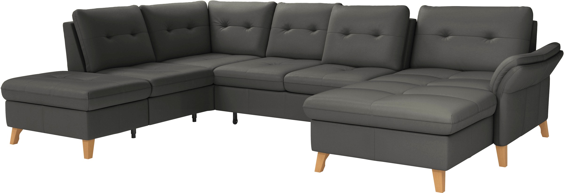 sit&more Wohnlandschaft »Göteborg«, inkl. Sitztiefenverstellung, wahlweise mit Bettfunktion & Bettkasten