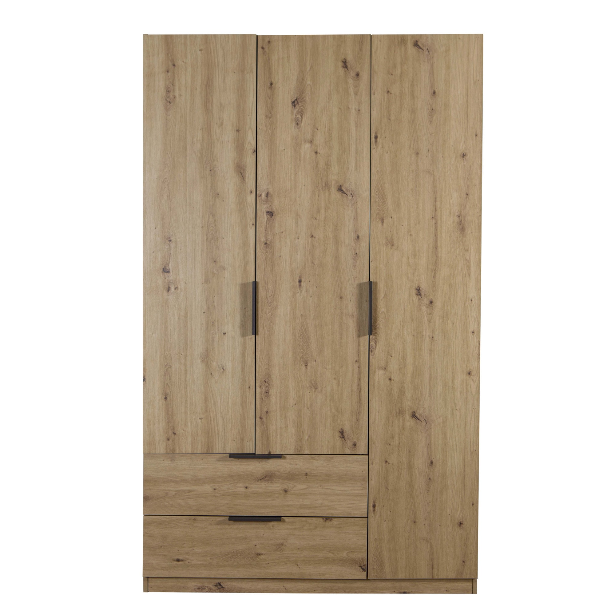 Composad Garderobenschrank »Espresso,Kleiderschrank, Raumsparschrank, Multifunktionsschrank«, (1 St.), mit 3 Türen und 2 breiten Schubladen