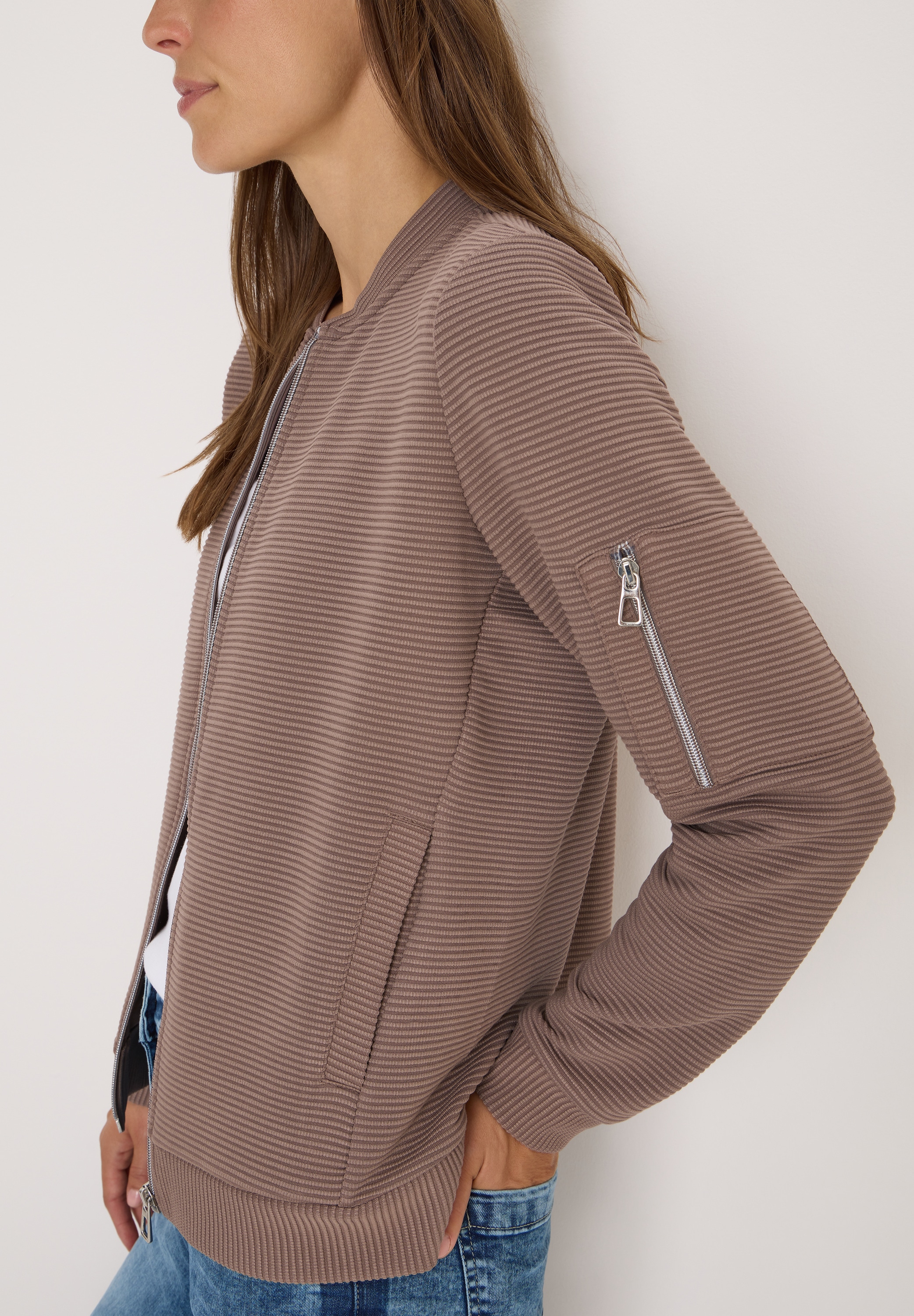 Cecil Blouson mit Reißverschluss, im Ottoman-Look