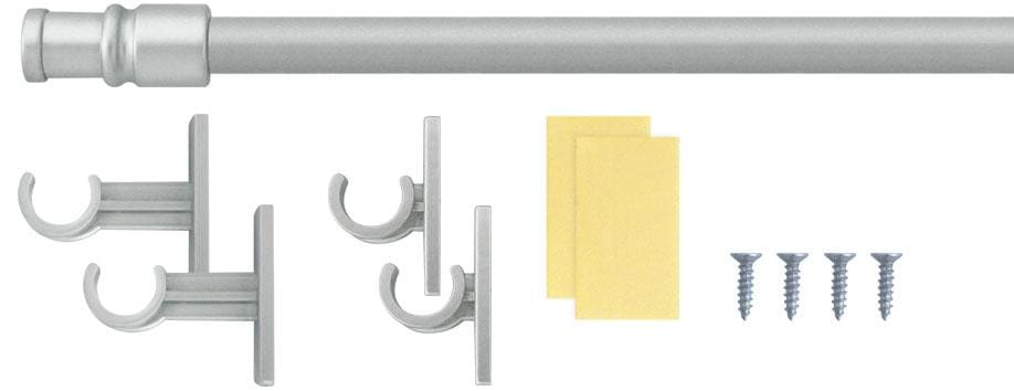 GOOD LIFE Scheibenstange »Bistro« Ø 12 mm 1 läufig-läufig ausziehbar mattnickelfarben L: 85 cm - 135 cm Ø 12 mm