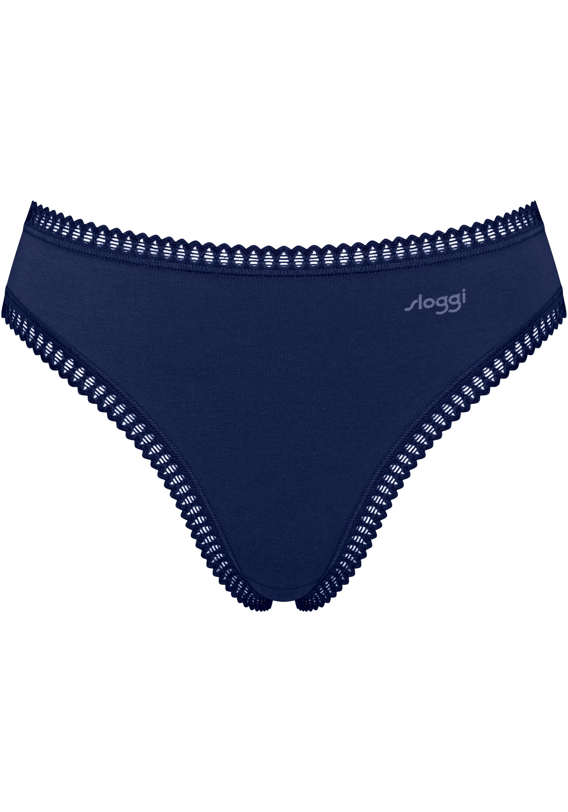 sloggi Slip »GO Crush High leg C3P«, (3er Pack), mit Spitzendetails