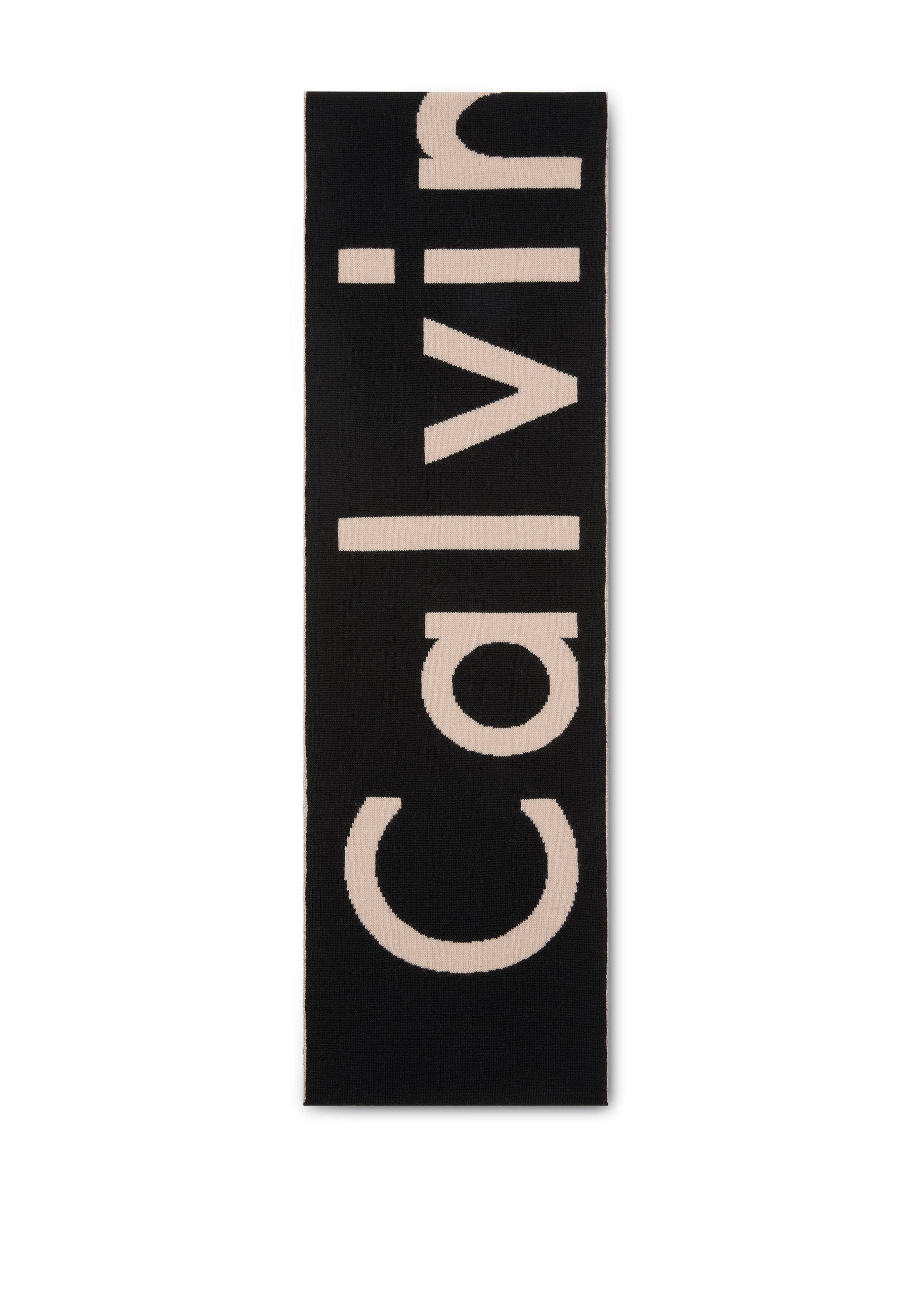 CALVIN KLEIN Modetuch »BOLD LOGO 2-TONE WOOL HW SCARF« Perfekt für den Alltag Black/Chateau