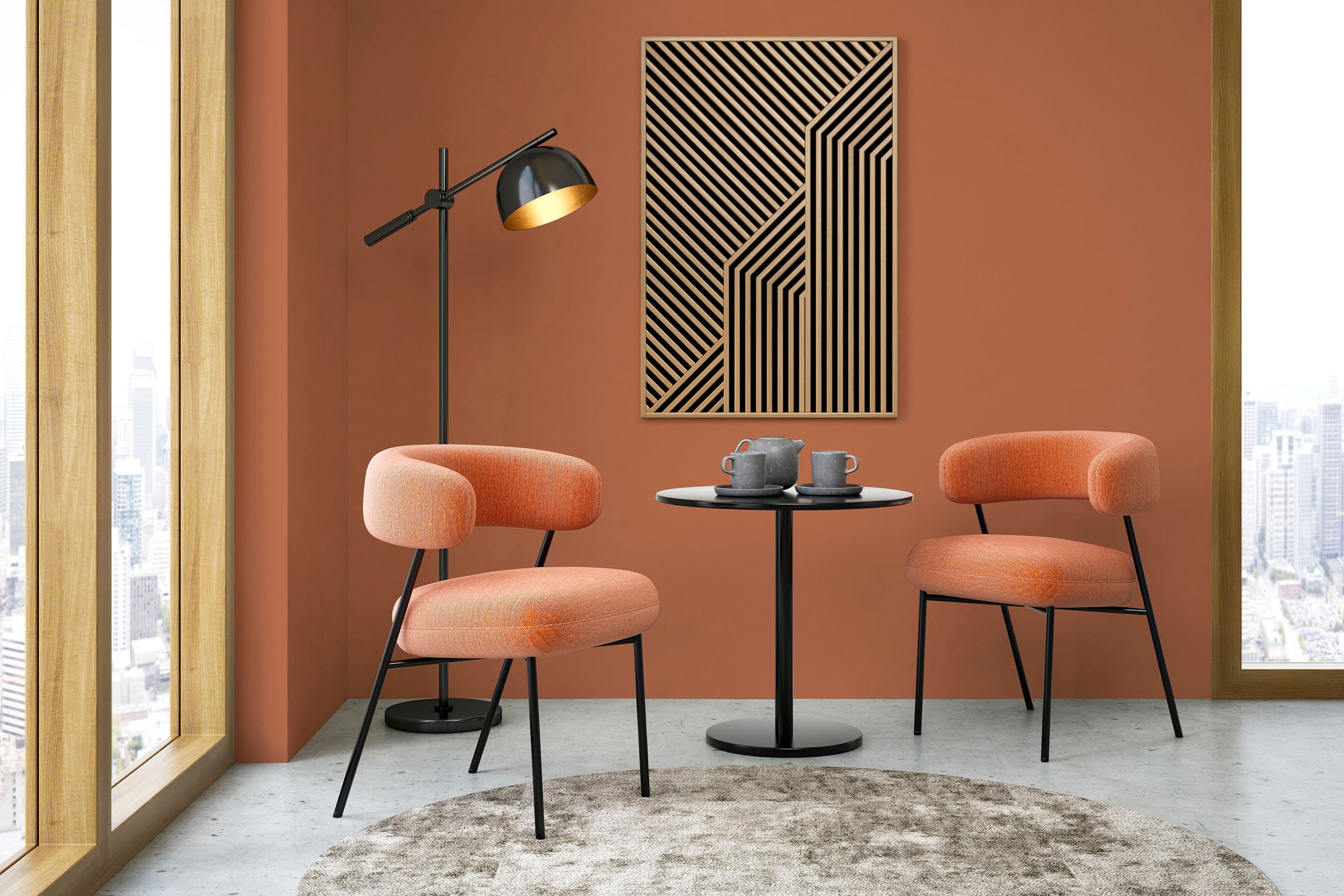 A.S. Création Wandfarbe »Premium Innenwandfarbe PURO Tuchmatt dusty orange« ideal für Wohnzimmer, Schlafzimmer, Flur und Küche, Farbwelt Orange