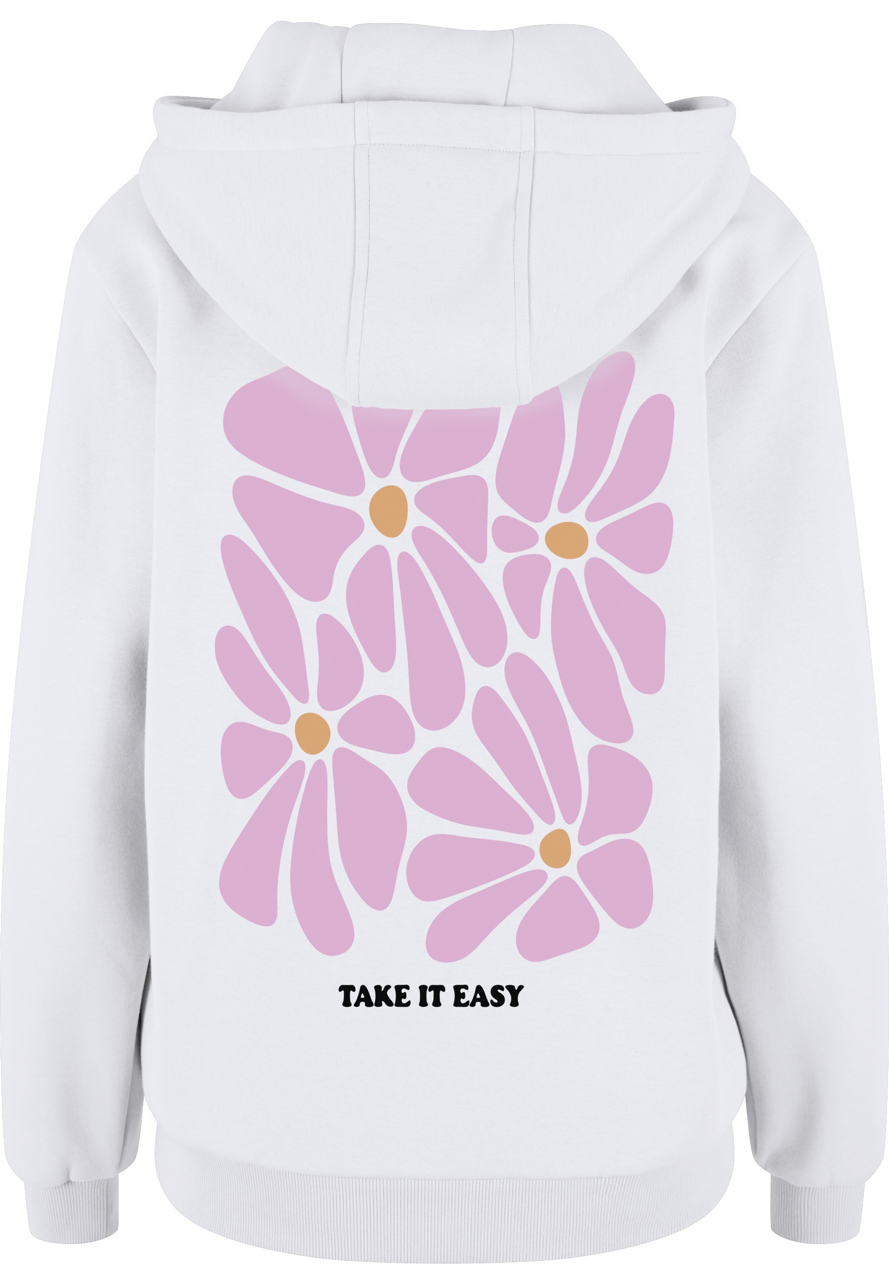 Miss Tee Kapuzensweatshirt »Miss Tee Take It Easy Flowers Ladies Fluffy Hoody«
