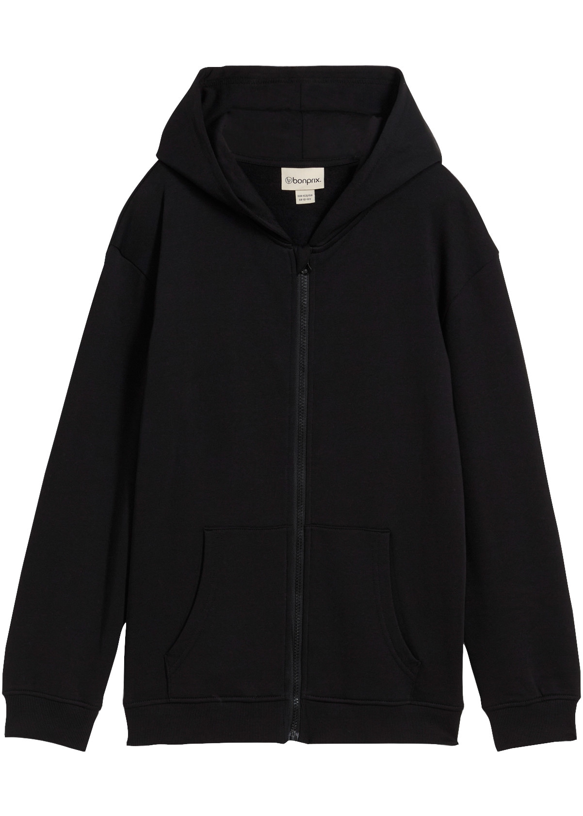 bonprix Kapuzensweatjacke für Mädchen, aus Baumwolle, Regular Fit, im Casual-Stil