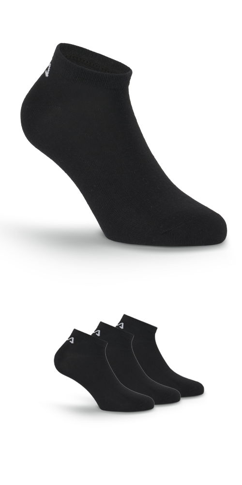 Fila Socken »UNISEX INVISIBLE PLAIN SOCKS« 3 Stk. tlg. mit eingestricktem Logo an der Ferse
