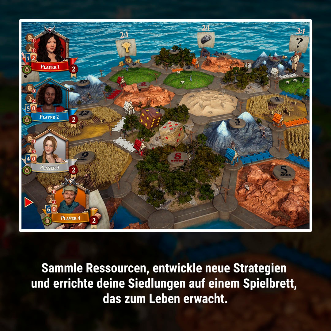 NBG Spielesoftware »Catan - Standard Edition (Code in a Box) - [Nintendo Switch]« Nintendo Switch