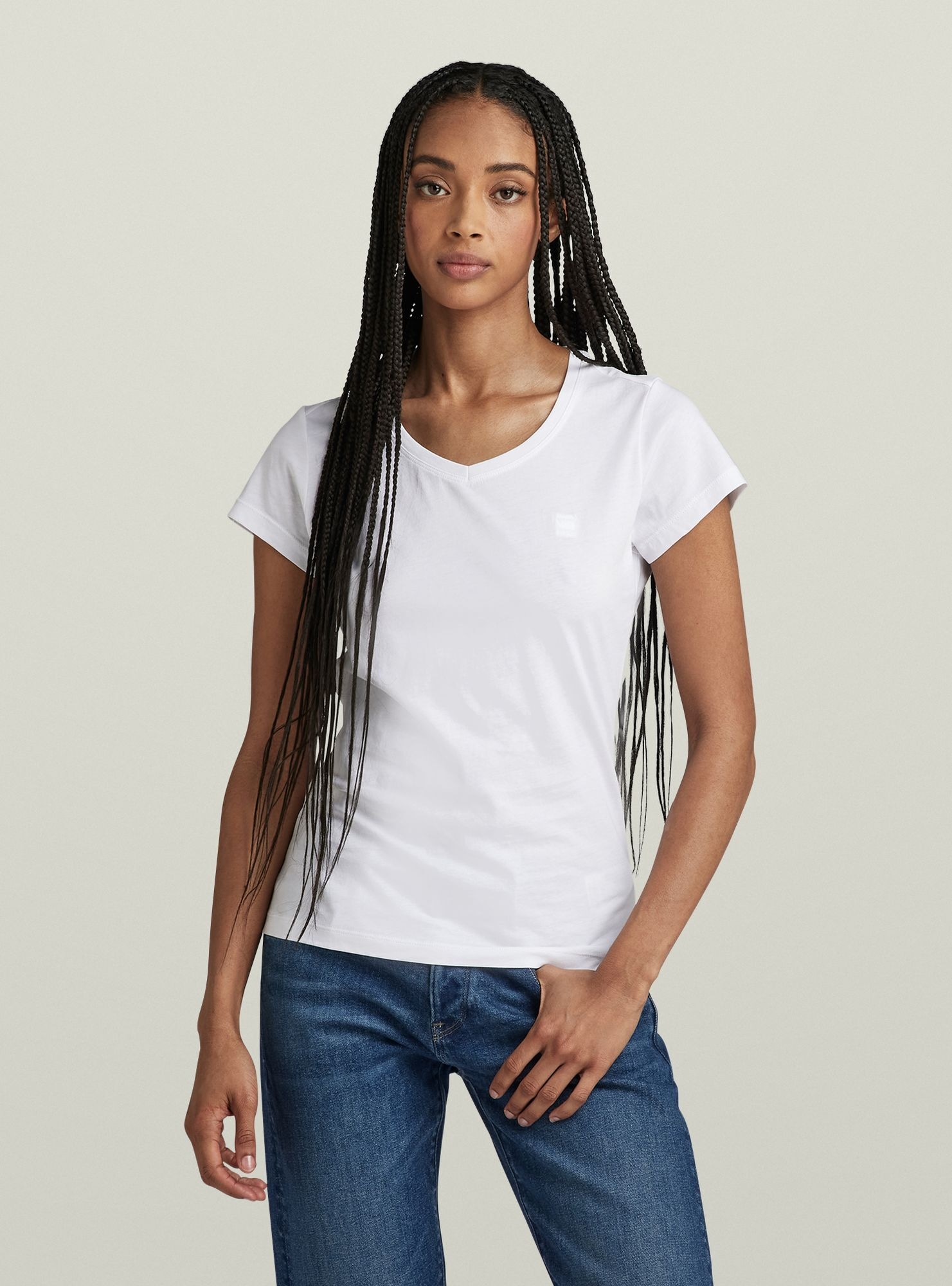 G-STAR T-Shirt »Eyben Slim V-Neck Top 2.0«