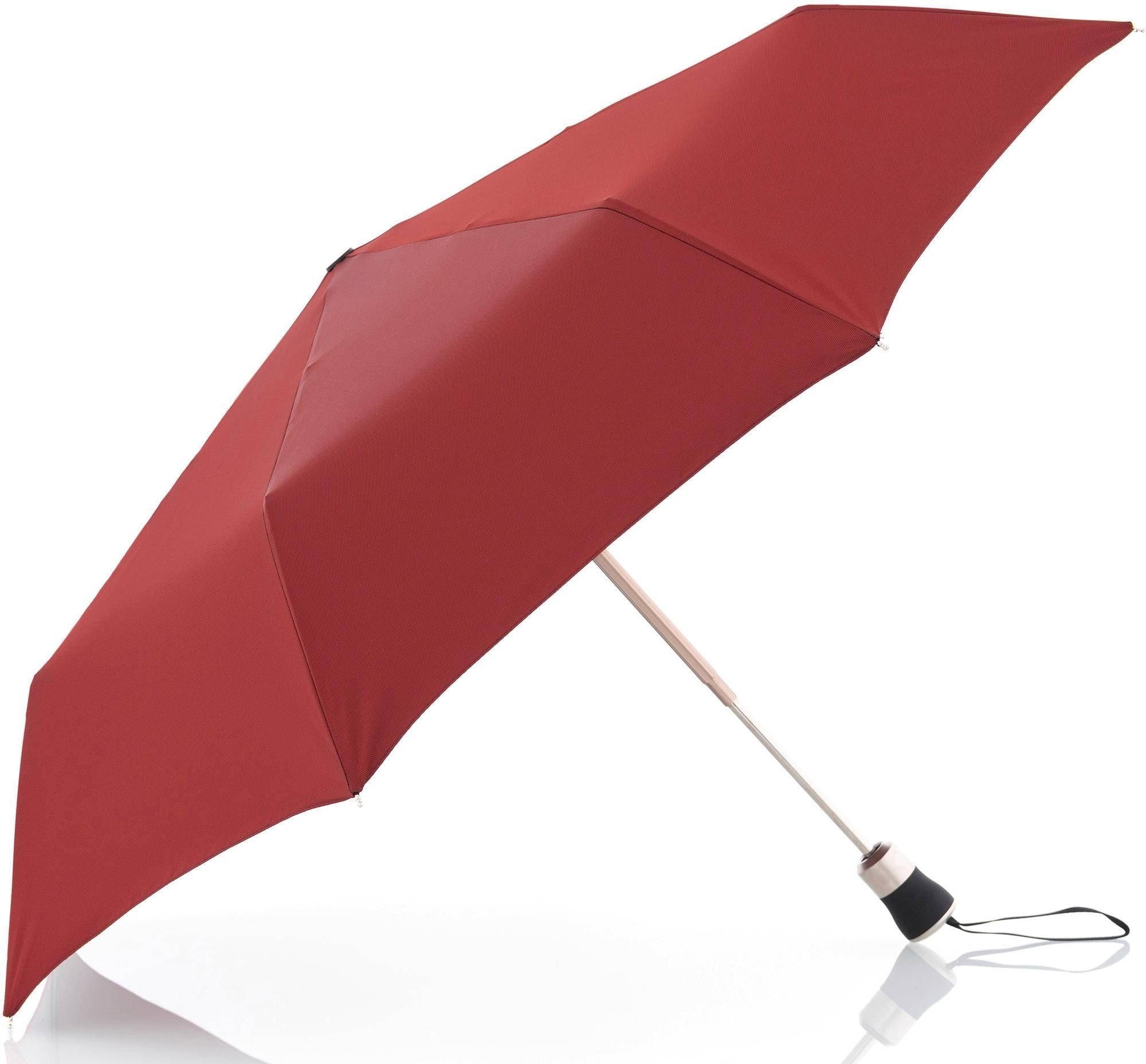 Taschenregenschirm »Oxford Uni, bestellen doppler MANUFAKTUR jetzt handgemachter rot«, Manufaktur-Taschenschirm