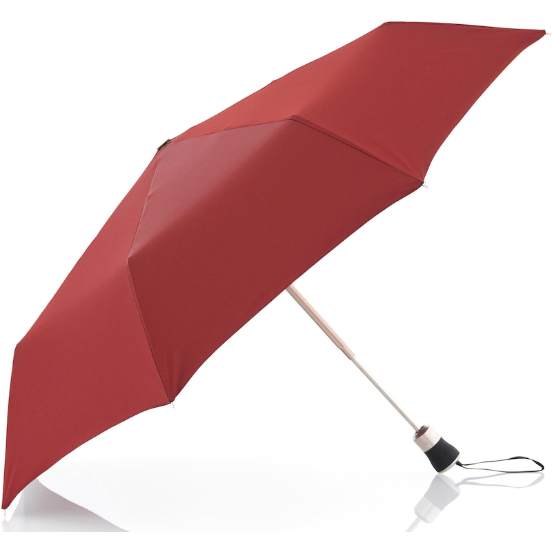 DOPPLER MANUFAKTUR Taschenregenschirm »Oxford Uni, rot« handgemachter Manufaktur-Taschenschirm rot